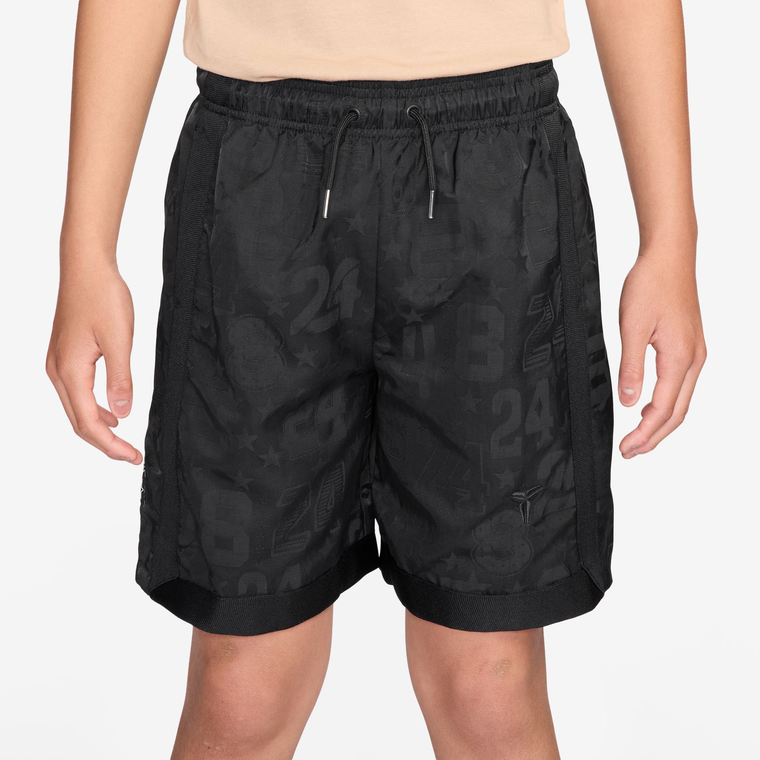 Nike Kobe Big Kids Basketball Shorts Black - Dětské - Kraťasy Nike - Černé - IF5196-010 - Velikost: XL