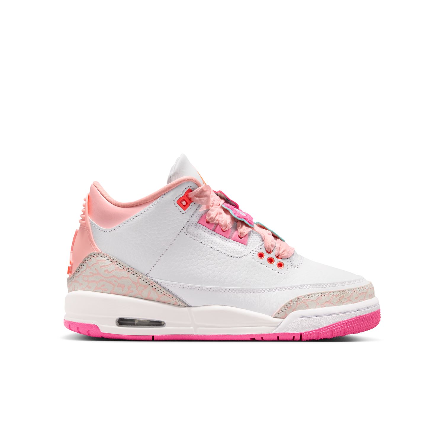 Levně Air Jordan 3 Retro "Spring Flowers" (GS) - Dětské - Tenisky Jordan - Bílé - II0599-600