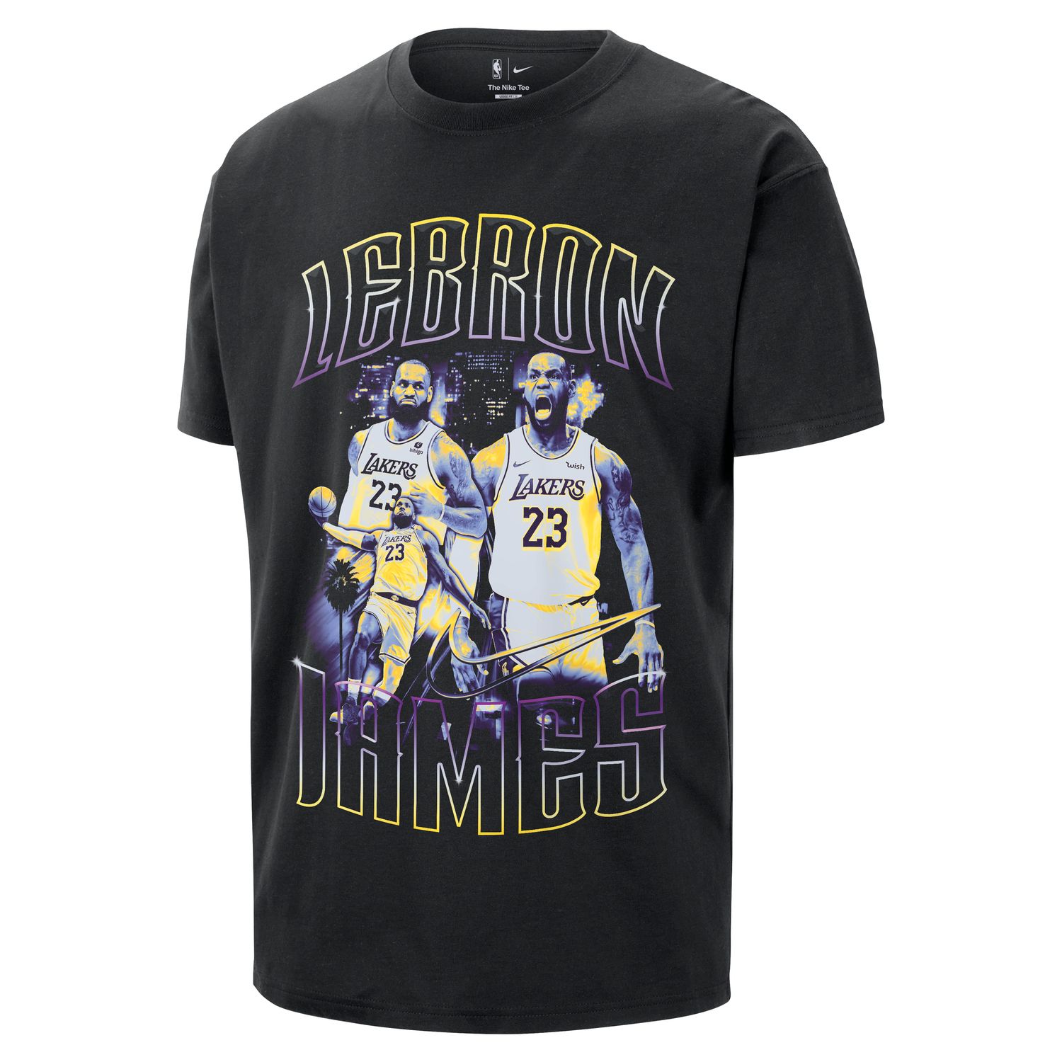 Nike NBA LeBron Tee - Pánské - Triko Nike - Černé - II7126-010 - Velikost: 2XL