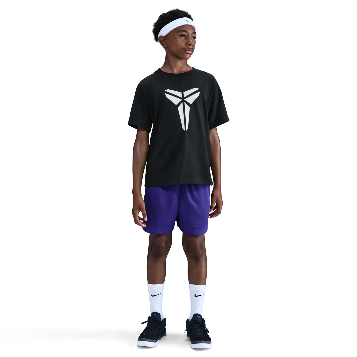 Nike Kobe Big Kids' Dri-FIT Max90 Tee Black - Dětské - Triko Nike - Černé - IM0322-010 - Velikost: S