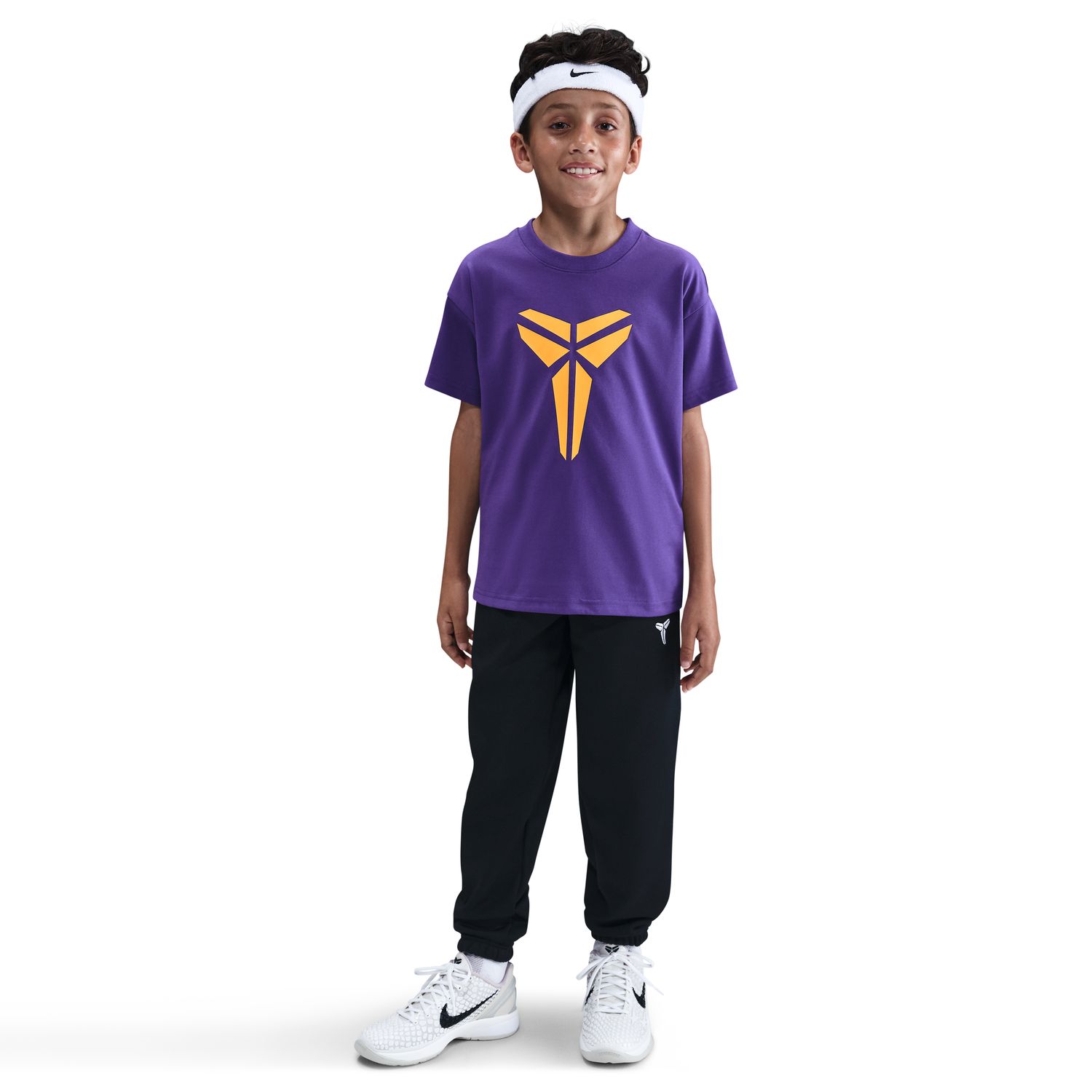 Nike Kobe Big Kids Dri-FIT Max90 Tee Court Purple - Dětské - Triko Nike - Fialové - IM0322-504 - Velikost: L