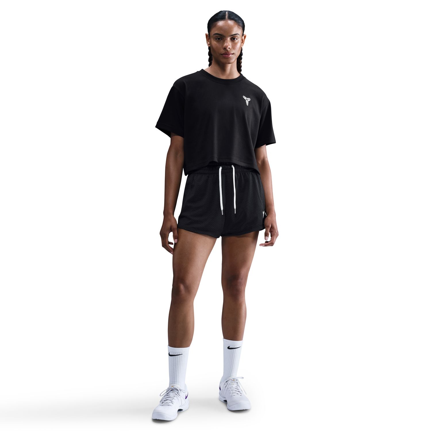 Nike Kobe Dri-FIT Wmns Cropped Basketball Tee Black - Dámské - Triko Nike - Černé - IM0367-010 - Velikost: L