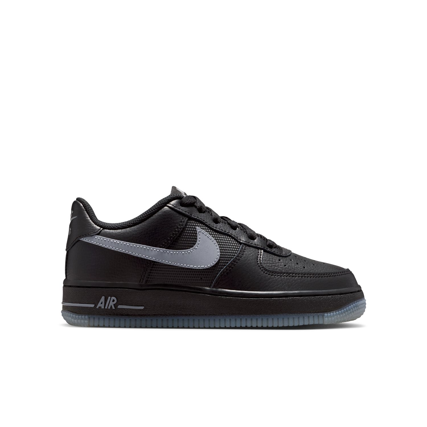 Nike Air Force 1 "Black Cool Grey" (GS) - Dětské - Tenisky Nike - Černé - IM6027-010 - Velikost: 40