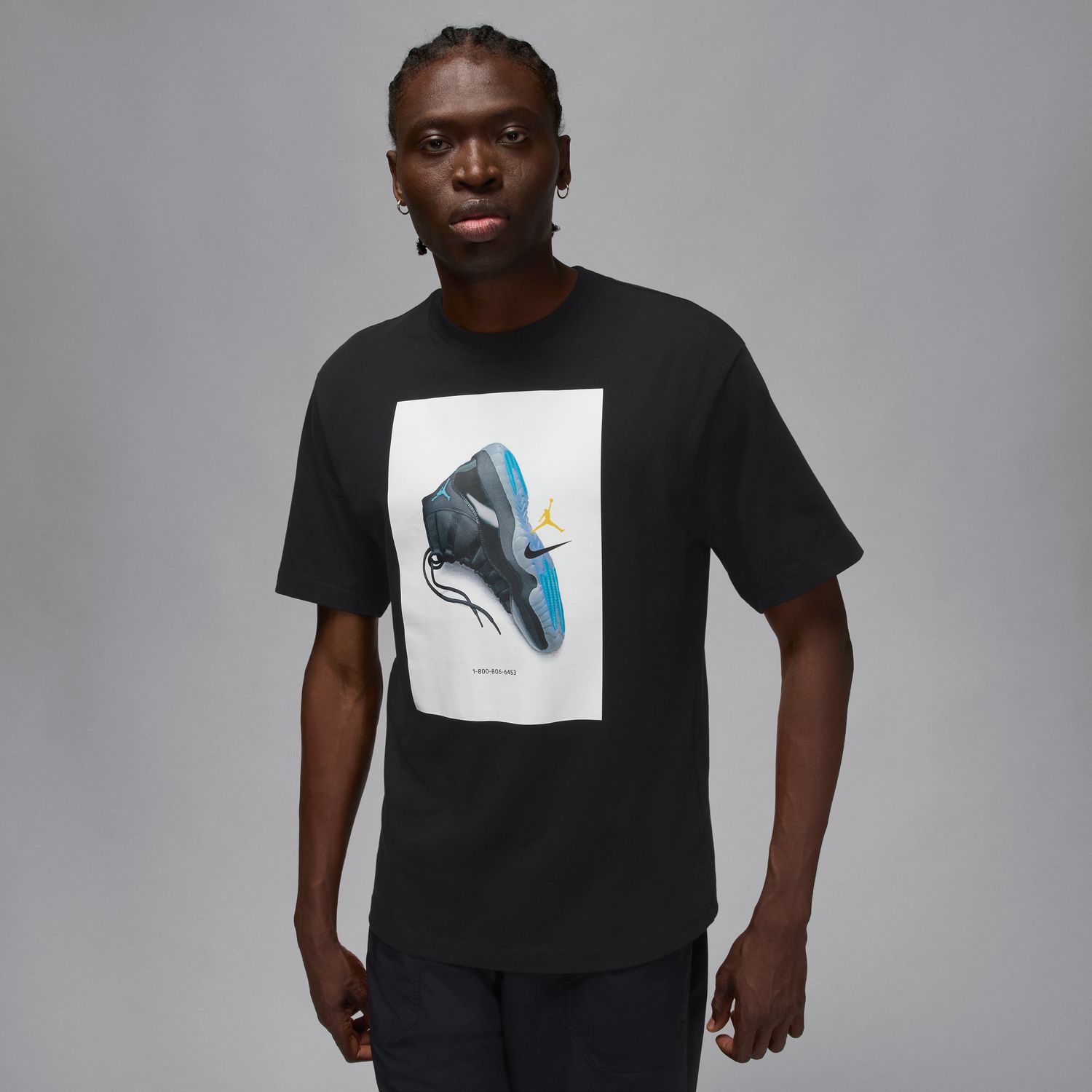 Jordan Brooklyn Tee Black - Pánské - Triko Jordan - Černé - IM6503-010 - Velikost: M