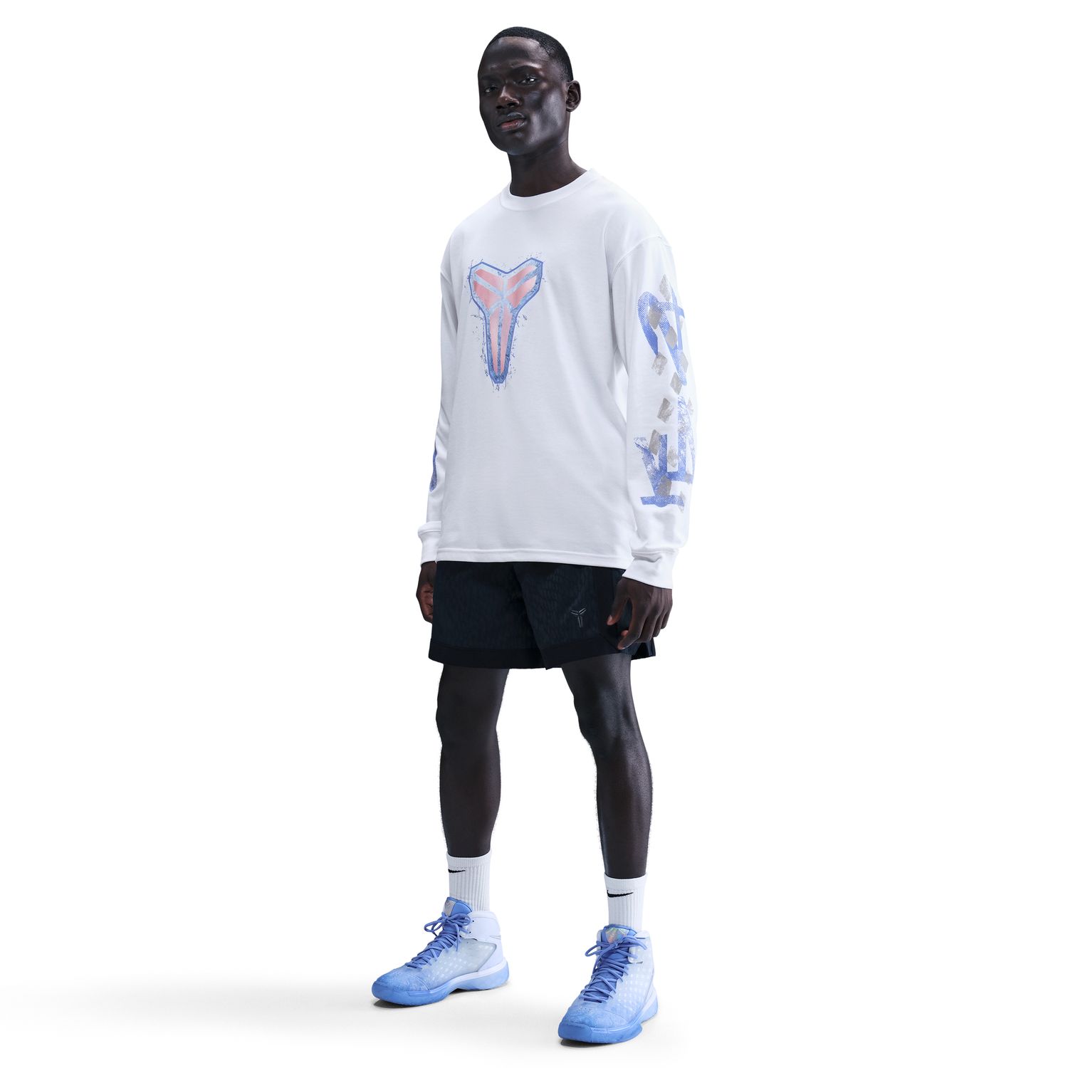 Nike Kobe Dri-FIT Long-Sleeve Basketball Tee White - Pánské - Triko Nike - Bílé - IM7748-100 - Velikost: M