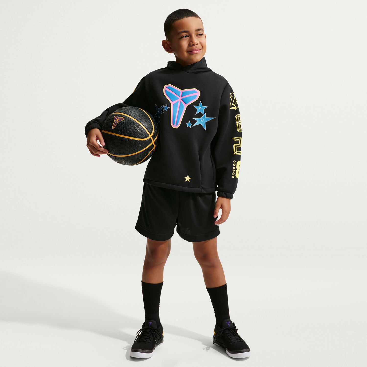 Nike Kobe All-Star Weekend Big Kids Fleece Basketball Hoodie - Dětské - Mikina Nike - Černé - IO0311-010 - Velikost: XL