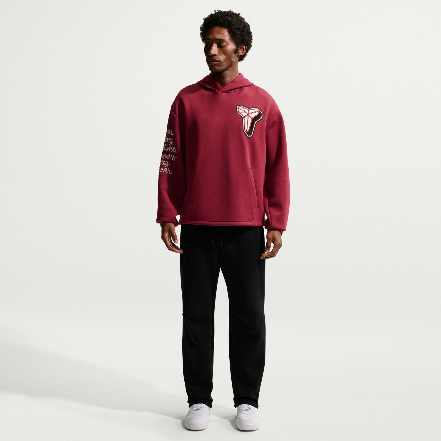 Levně Nike Dri-FIT Kobe Fleece Pullover Basketball Hoodie Team Red - Pánské - Mikina Nike - Červené - IO9563-677