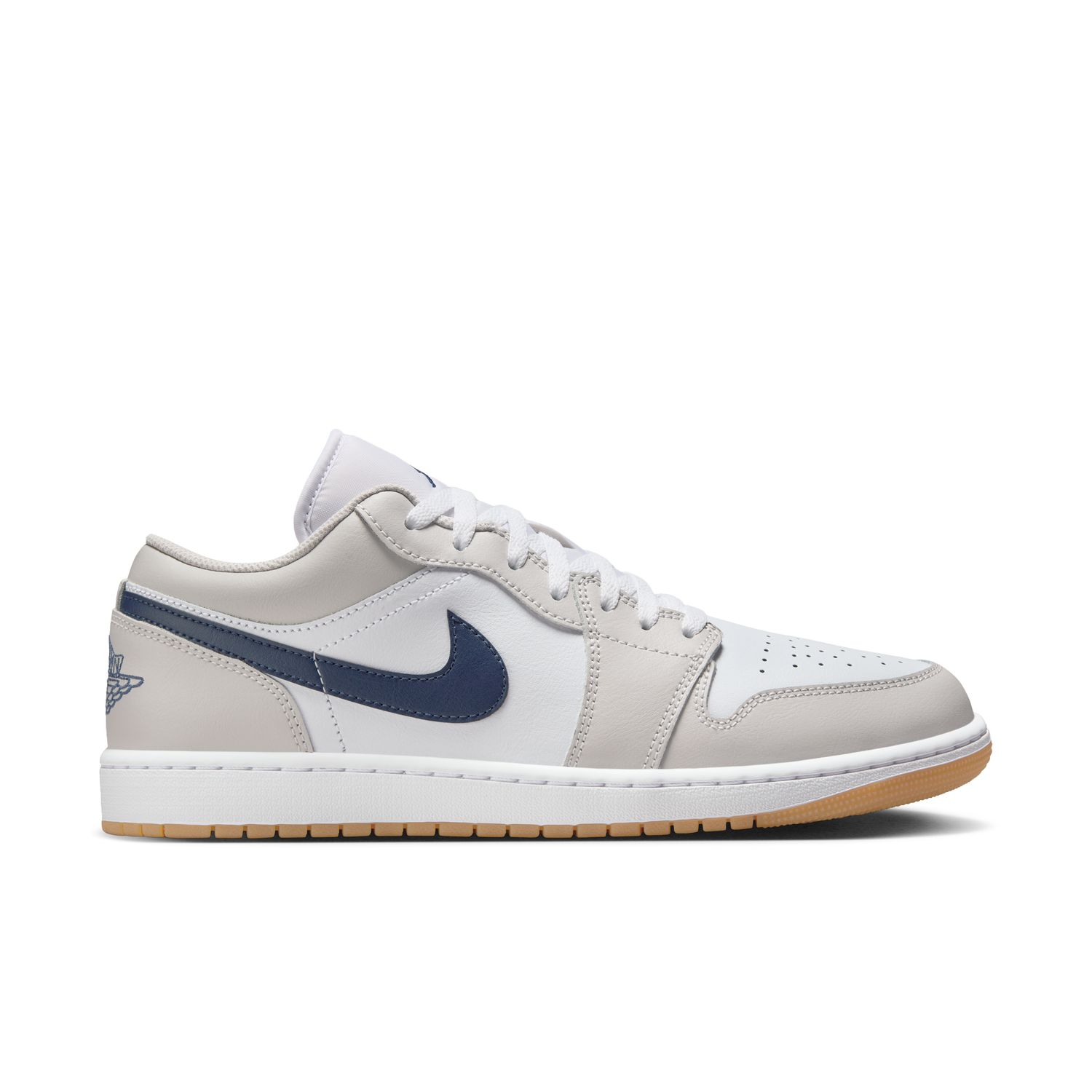 Levně Air Jordan 1 Low "Midnight Navy Neutral Grey" - Pánské - Tenisky Jordan - Šedé - 553558-146