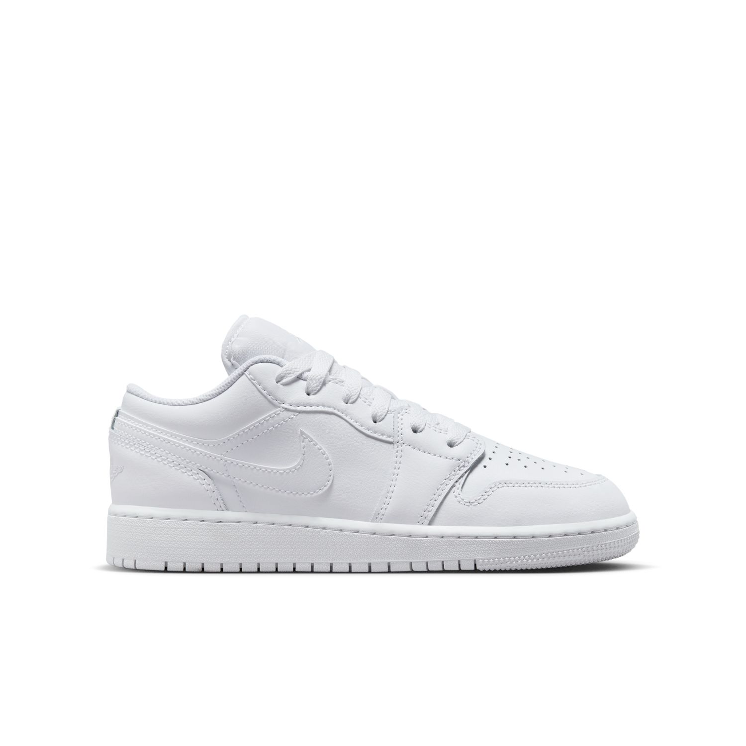 Air Jordan 1 Low "Triple White" (GS) - Dětské - Tenisky Jordan - Bílé - 553560-136 - Velikost: 40