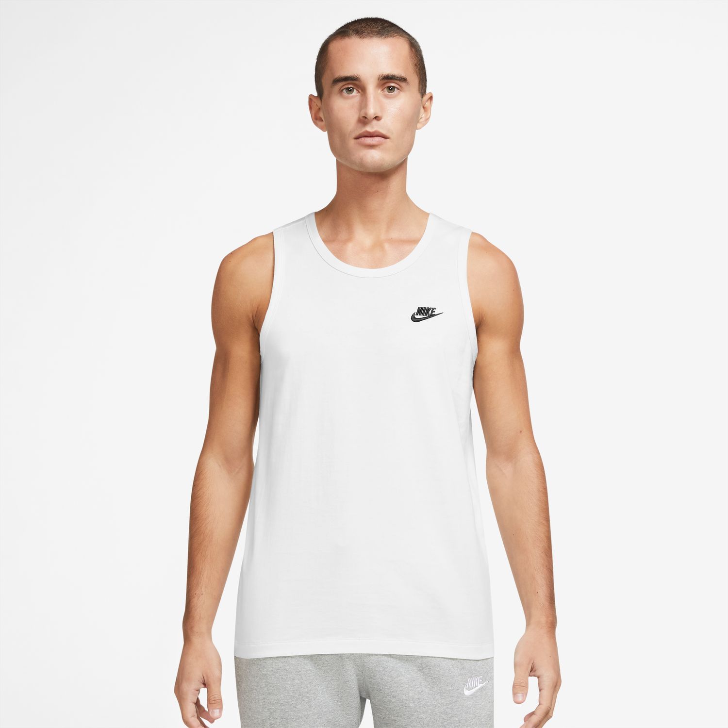 Nike Sportswear Club Tank White - Pánské - Triko Nike - Bílé - BQ1260-100 - Velikost: 2XL