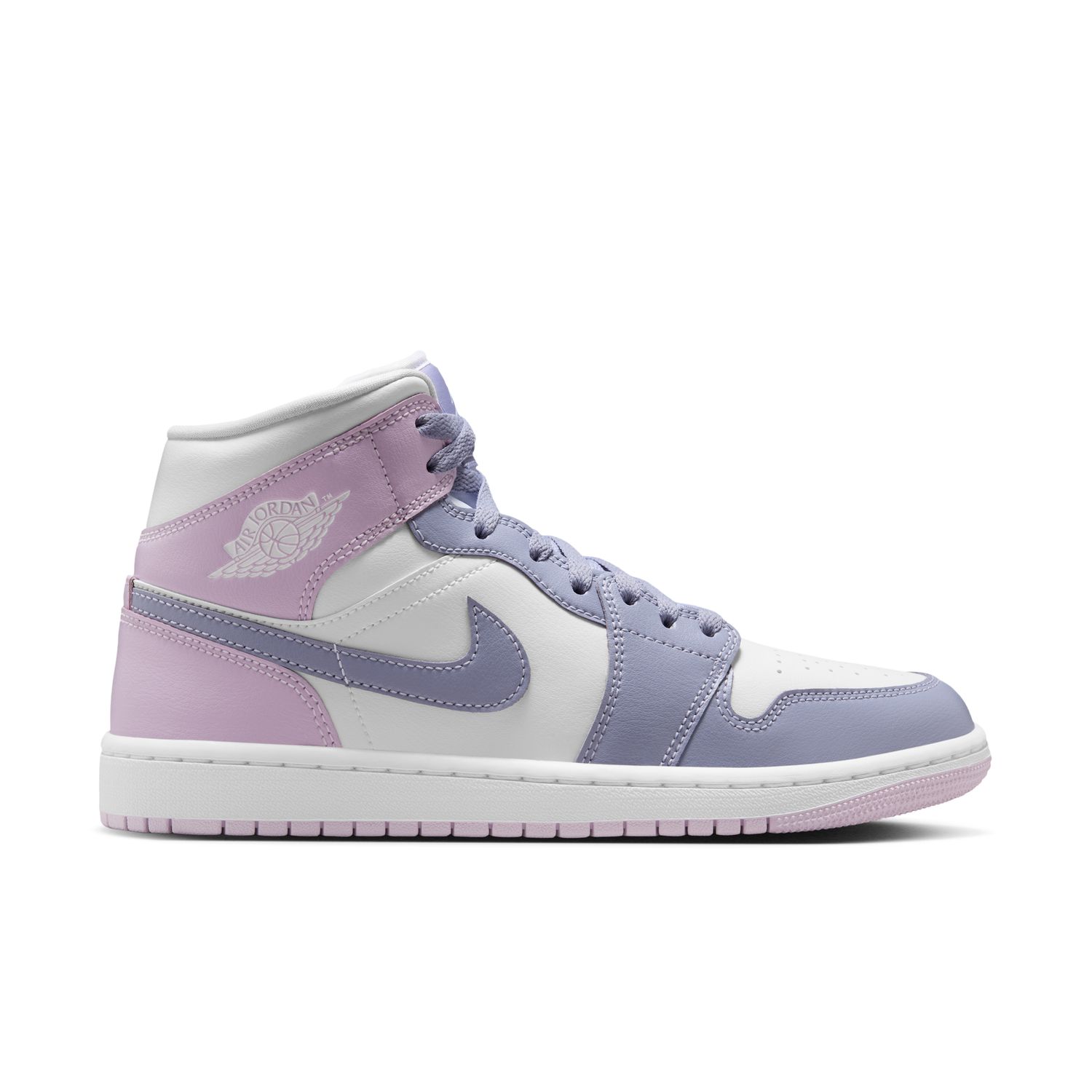 Air Jordan 1 Mid "Indigo Haze Doll White" Wmns - Dámské - Tenisky Jordan - Fialové - BQ6472-510 - Velikost: 40