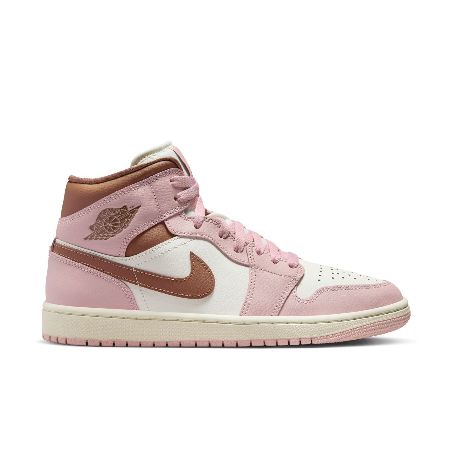 Air Jordan 1 Mid "Pink Oxford" Wmns - Dámské - Tenisky Jordan - Červené - BQ6472-620 - Velikost: 35.5