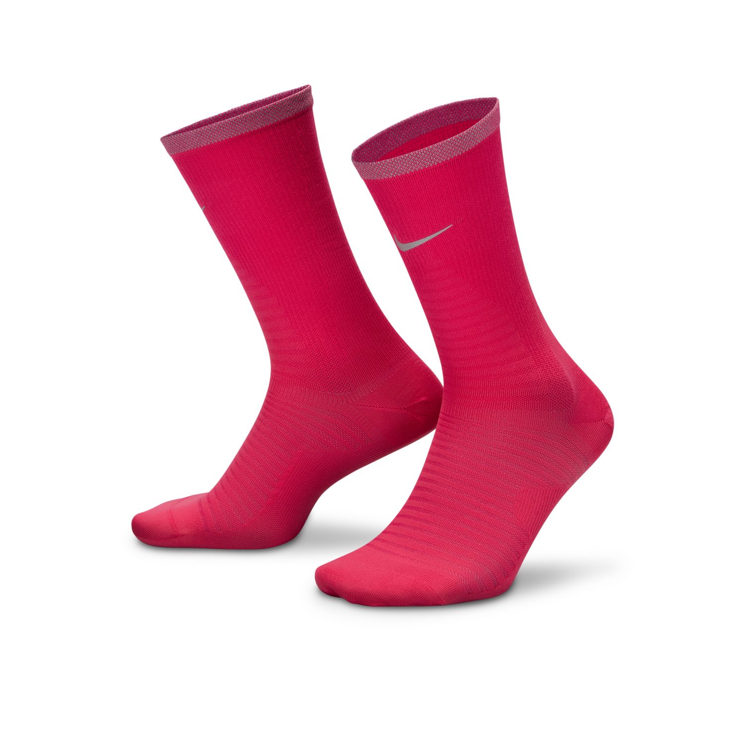 Nike Spark Lightweight Running Crew Socks Rush Pink - Unisex - Ponožky Nike - Růžové - DA3584-667 - Velikost: 12-