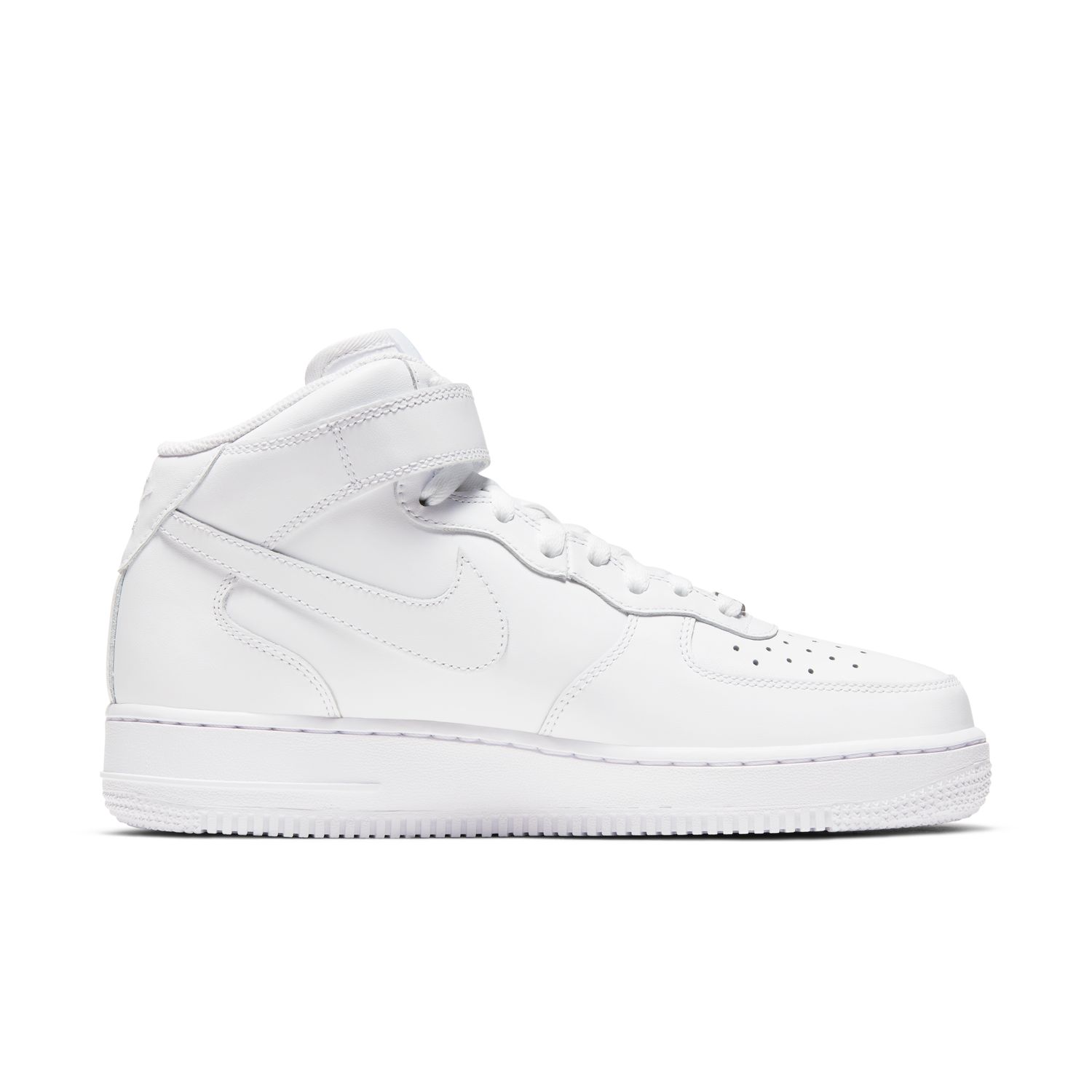 Nike Air Force 1 '07 Mid Wmns "Triple White" - Dámské - Tenisky Nike - Bílé - DD9625-100 - Velikost: 44.5