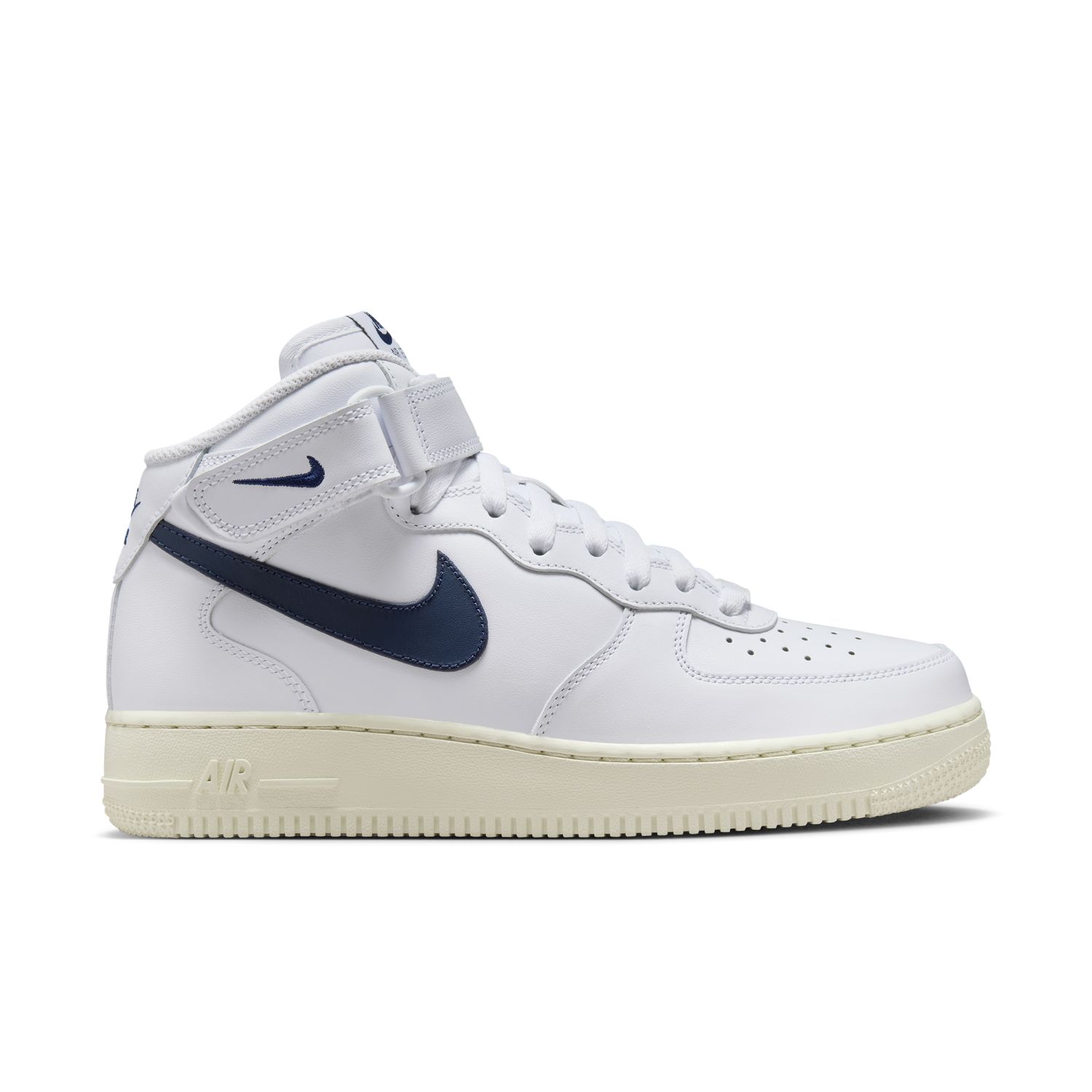 Nike Air Force 1 '07 Mid "White Midnight Navy" Wmns - Dámské - Tenisky Nike - Bílé - DD9625-105 - Velikost: 35.5