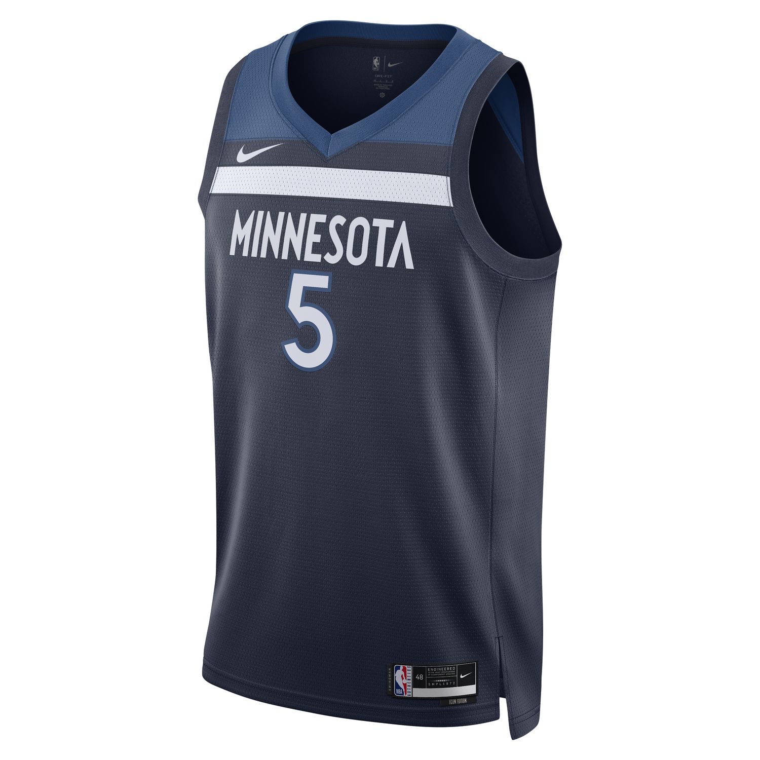 Nike Dri-FIT NBA Minnesota Timberwolves Icon Edition 2022/23 Swingman Jersey - Pánské - Dres Nike - Modré - DN2013-427 - Velikost: M