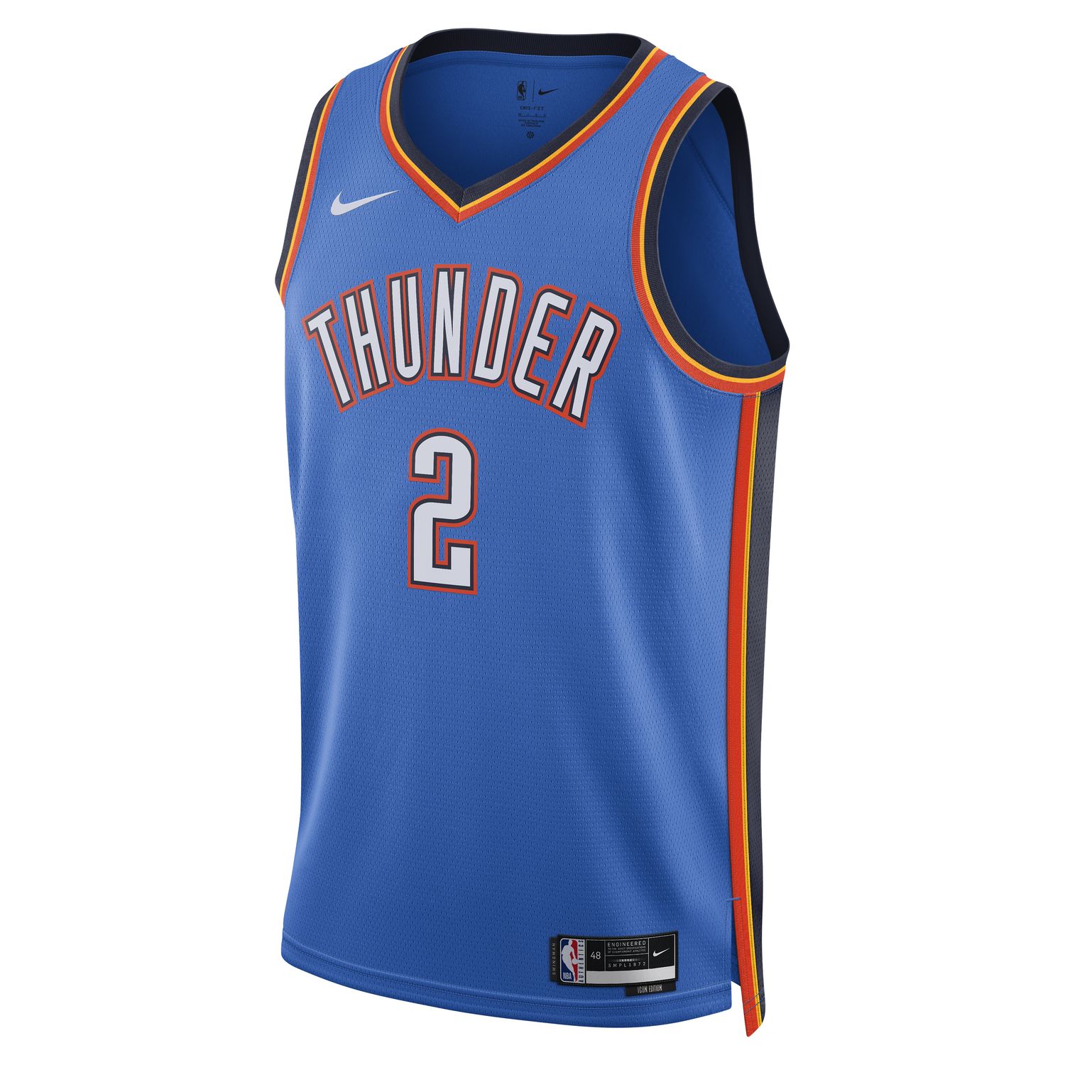 Nike Dri-FIT Oklahoma City Thunder Icon Edition 2022/23 Swingman Jersey - Pánské - Dres Nike - Modré - DN2016-403 - Velikost: M