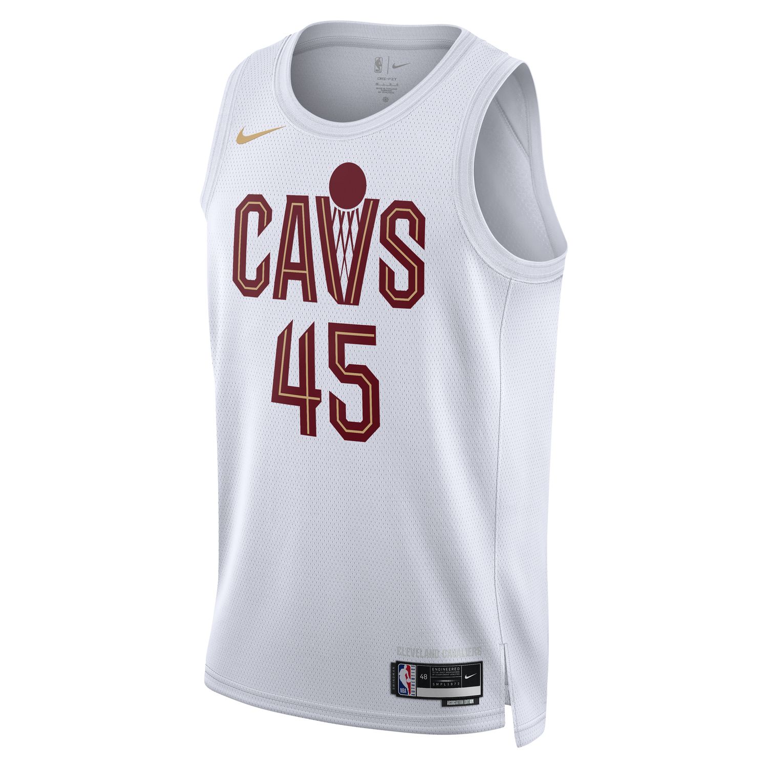 Nike Dri-FIT Cleveland Cavaliers Association Edition 2022/23 Swingman Jersey - Pánské - Dres Nike - Bílé - DN2073-108 - Velikost: 2XL