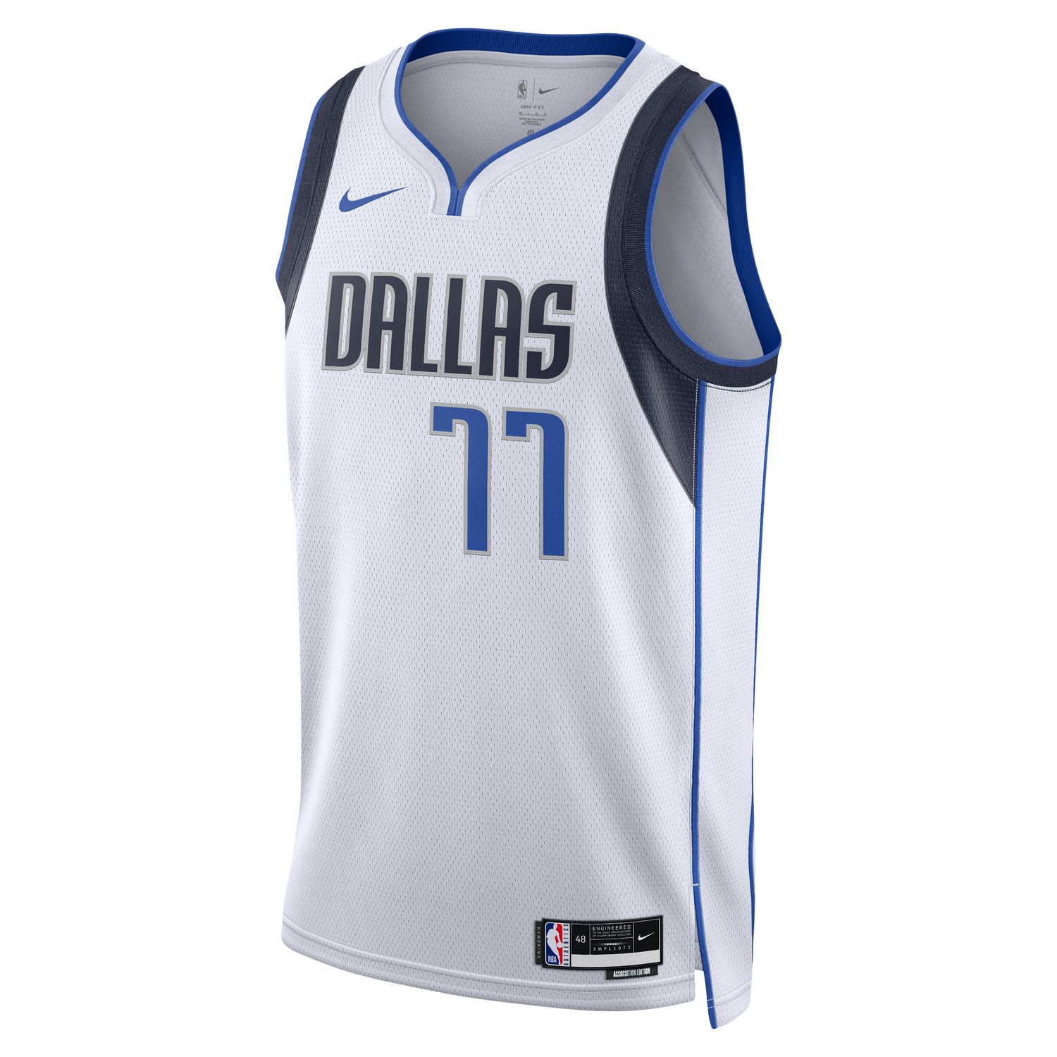 Levně Nike Dri-FIT NBA Dallas Mavericks Luka Doncic Association Edition 2022/23 Swingman Jersey White - Pánské - Dres Nike - Bílé - DN2074-100