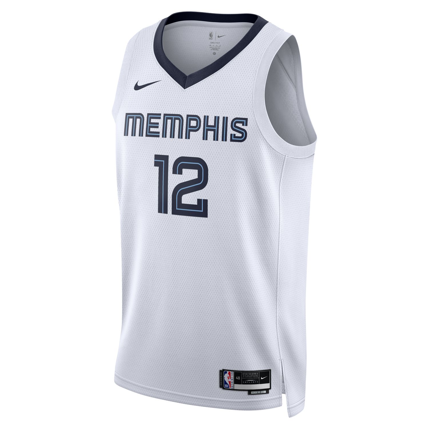 Nike Dri-FIT NBA Memphis Grizzlies Ja Morant Association Edition 2022/23 Swingman Jersey White - Pánské - Dres Nike - Bílé - DN2082-100 - Velikost: XS