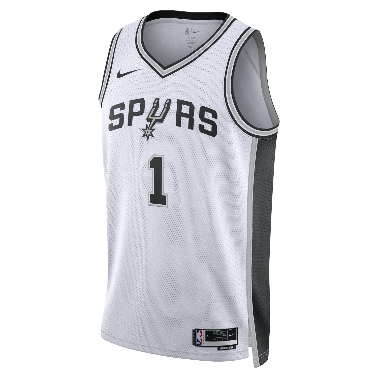 Nike Dri-FIT San Antonio Spurs Association Edition 2022/23 Swingman Jersey - Pánské - Dres Nike - Bílé - DN2094-104 - Velikost: XS