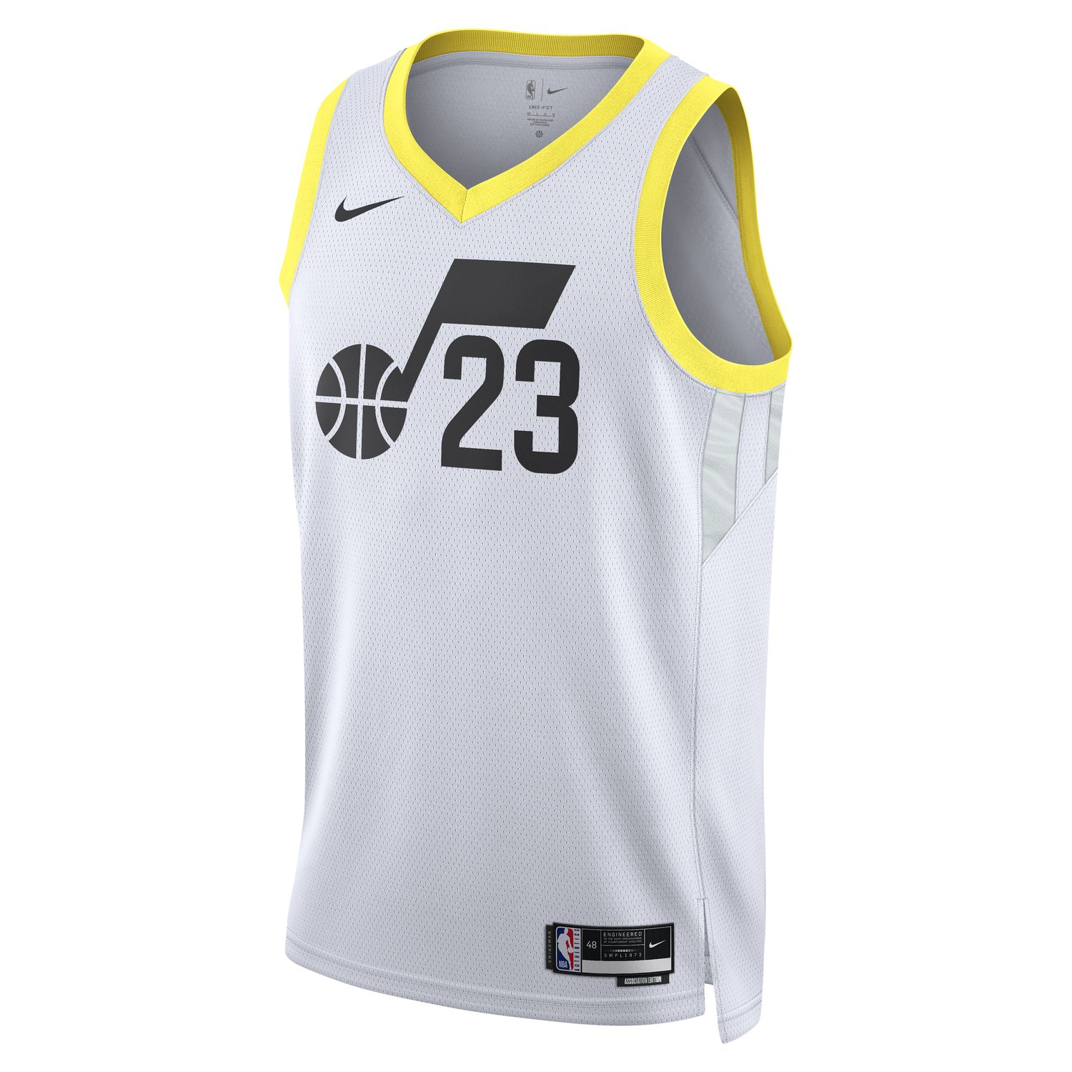 Nike Dri-FIT NBA Utah Jazz Association Edition 2022/23 Swingman Jersey - Pánské - Dres Nike - Bílé - DN2097-108 - Velikost: M