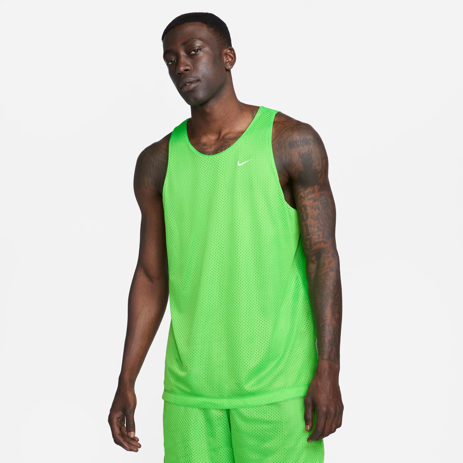 Nike Dri-FIT Standard Issue Reversible Basketball Jersey Action Green - Pánské - Dres Nike - Zelené - DQ5731-313 - Velikost: