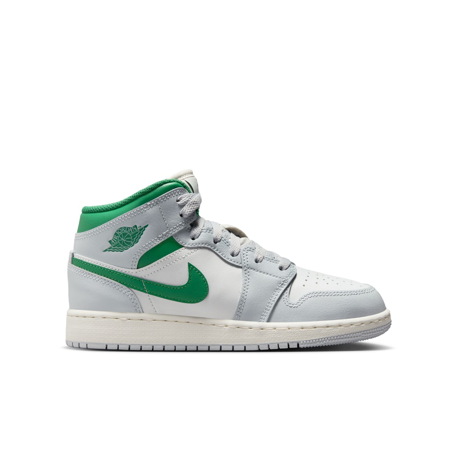 Air Jordan 1 Mid "Pine Green" (GS) - Dětské - Tenisky Jordan - Bílé - DQ8423-142 - Velikost: 40
