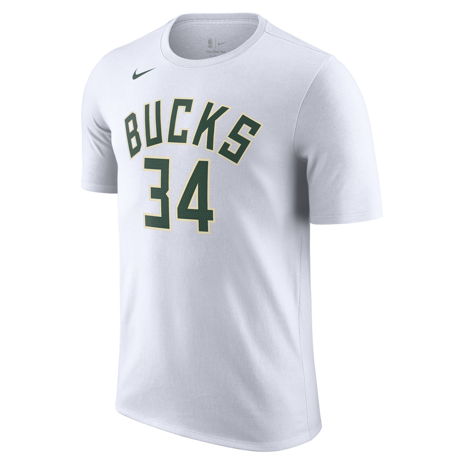 Levně Nike NBA Milwaukee Bucks Giannis Antetokounmpo Tee White - Pánské - Triko Nike - Bílé - DR6385-106