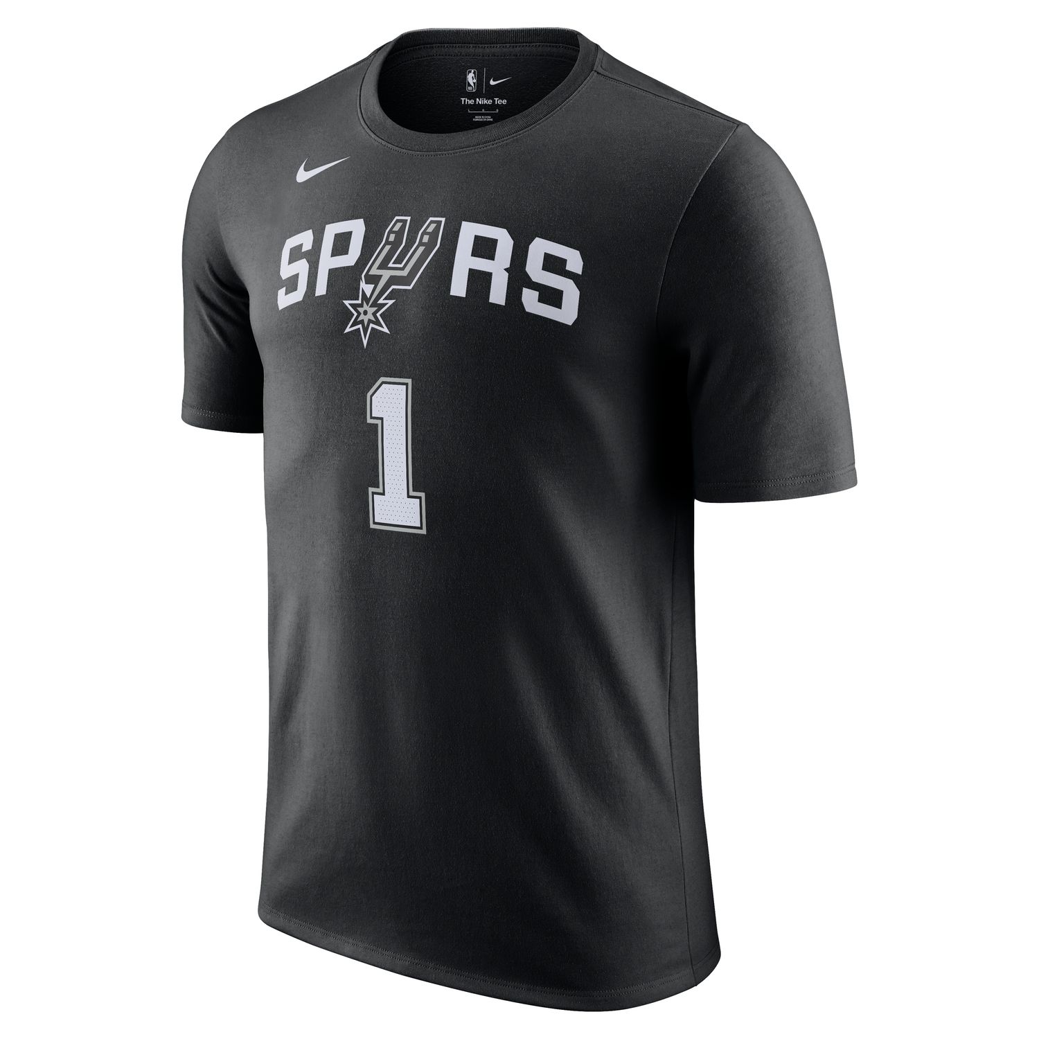 Nike NBA San Antonio Spurs Tee - Pánské - Triko Nike - Černé - DR6397-018 - Velikost: 2XL