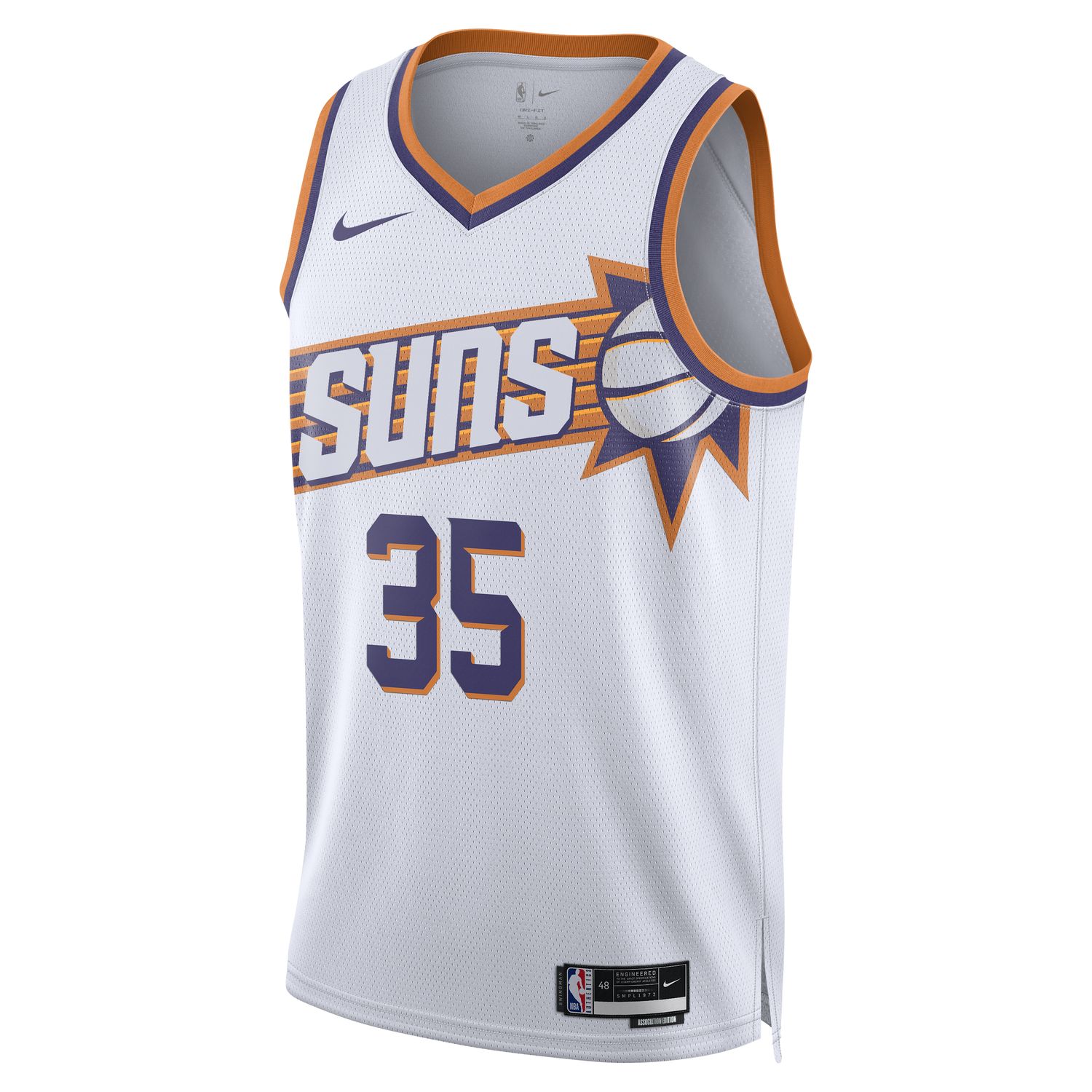 Levně Nike Dri-FIT NBA Phoenix Suns Association Edition 2023/24 Swingman Jersey - Pánské - Dres Nike - Bílé - DV4851-104