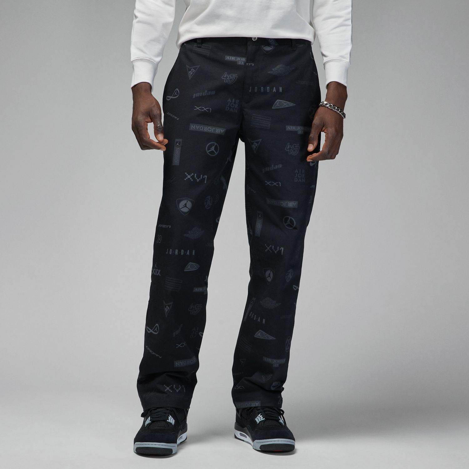Jordan Flight Heritage Woven Pants - Pánské - Kalhoty Jordan - Černé - DV7559-010 - Velikost: 30