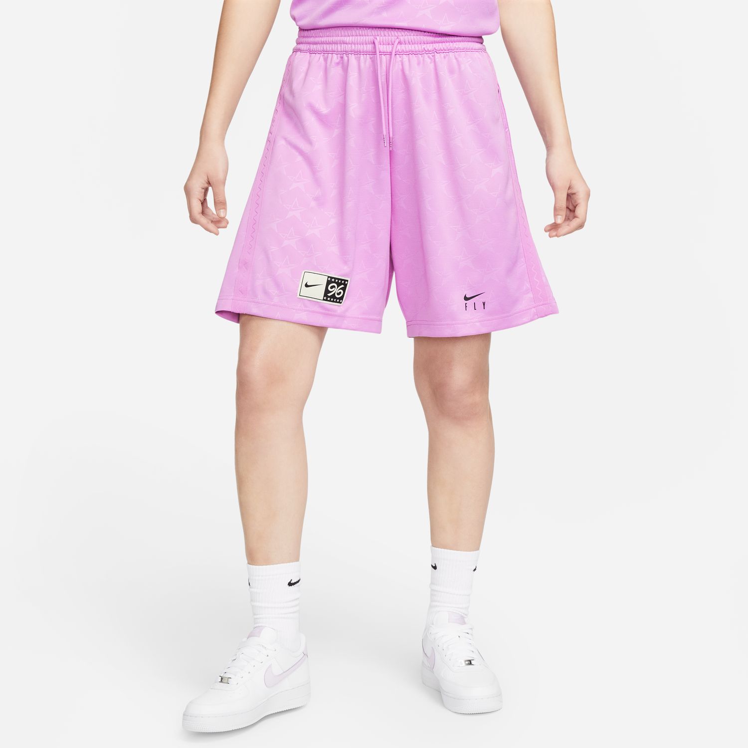 Nike Wmns Seasonal Basketball Shorts Rush Fuchsia - Dámské - Kraťasy Nike - Fialové - DX3948-532 - Velikost: XL