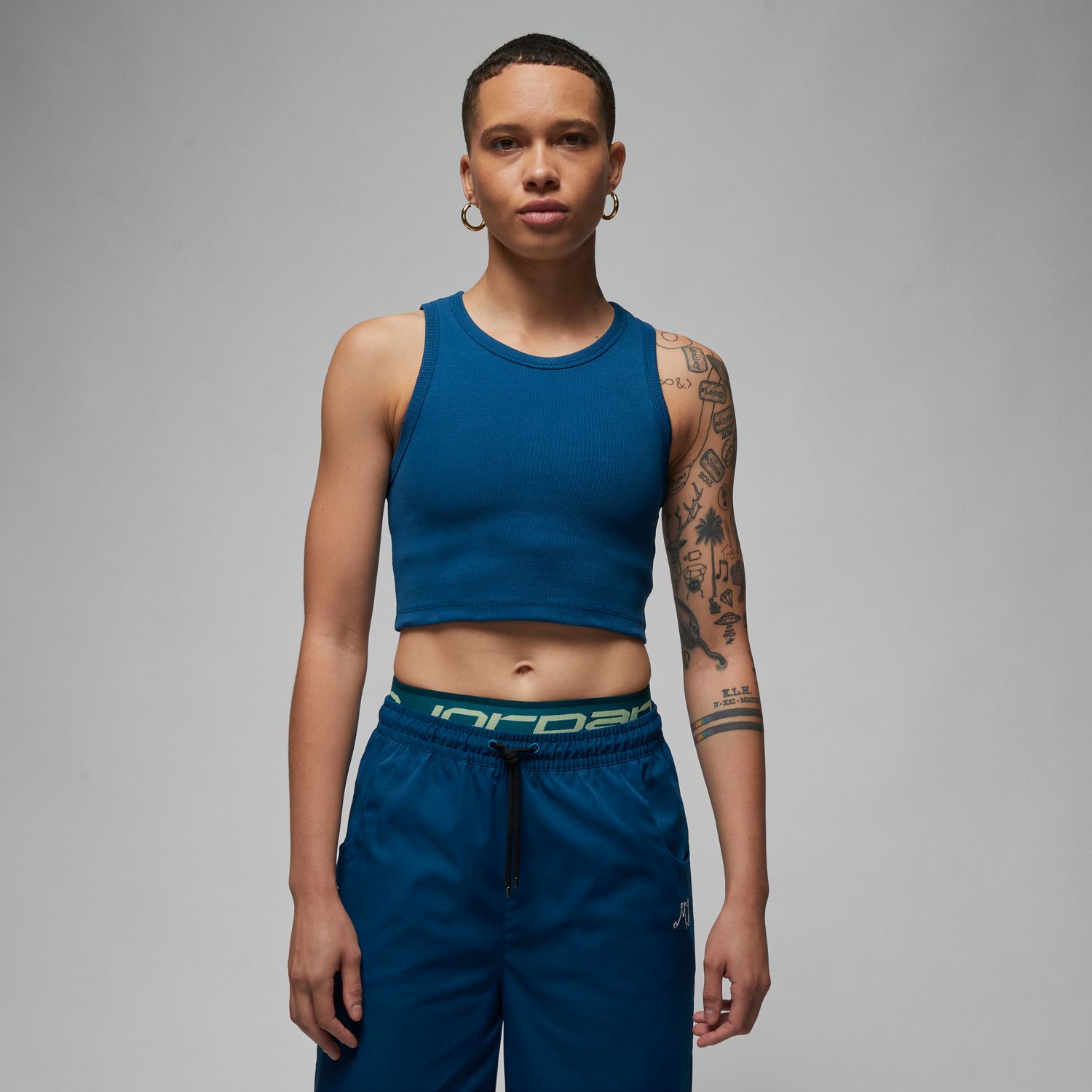 Jordan Wmns Tank Top Sky French Blue - Dámské - Tílko Jordan - Modré - DX4700-427 - Velikost: S