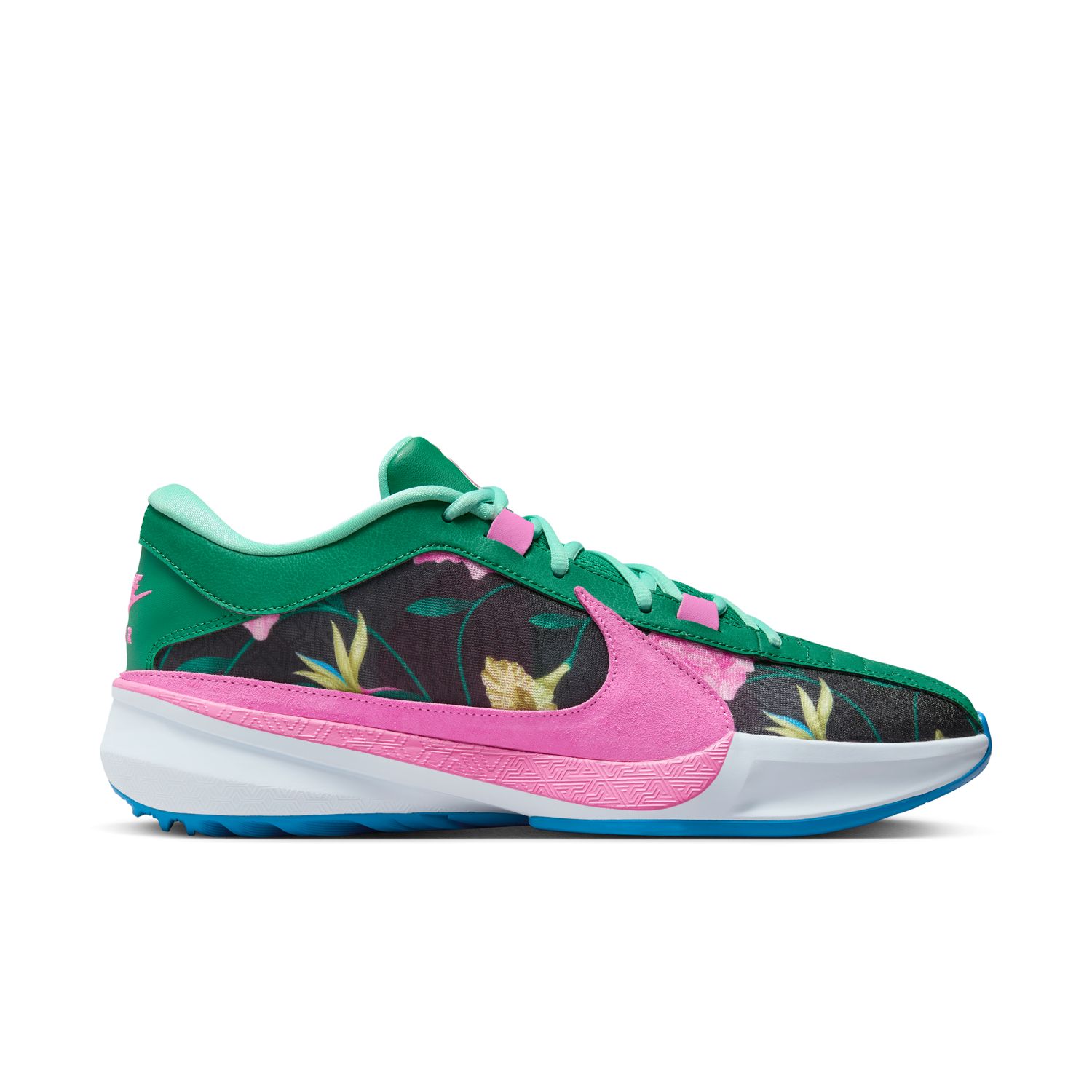 Nike Giannis Freak 5 "Floral" - Pánské - Tenisky Nike - Modré - DX4985-401 - Velikost: 40