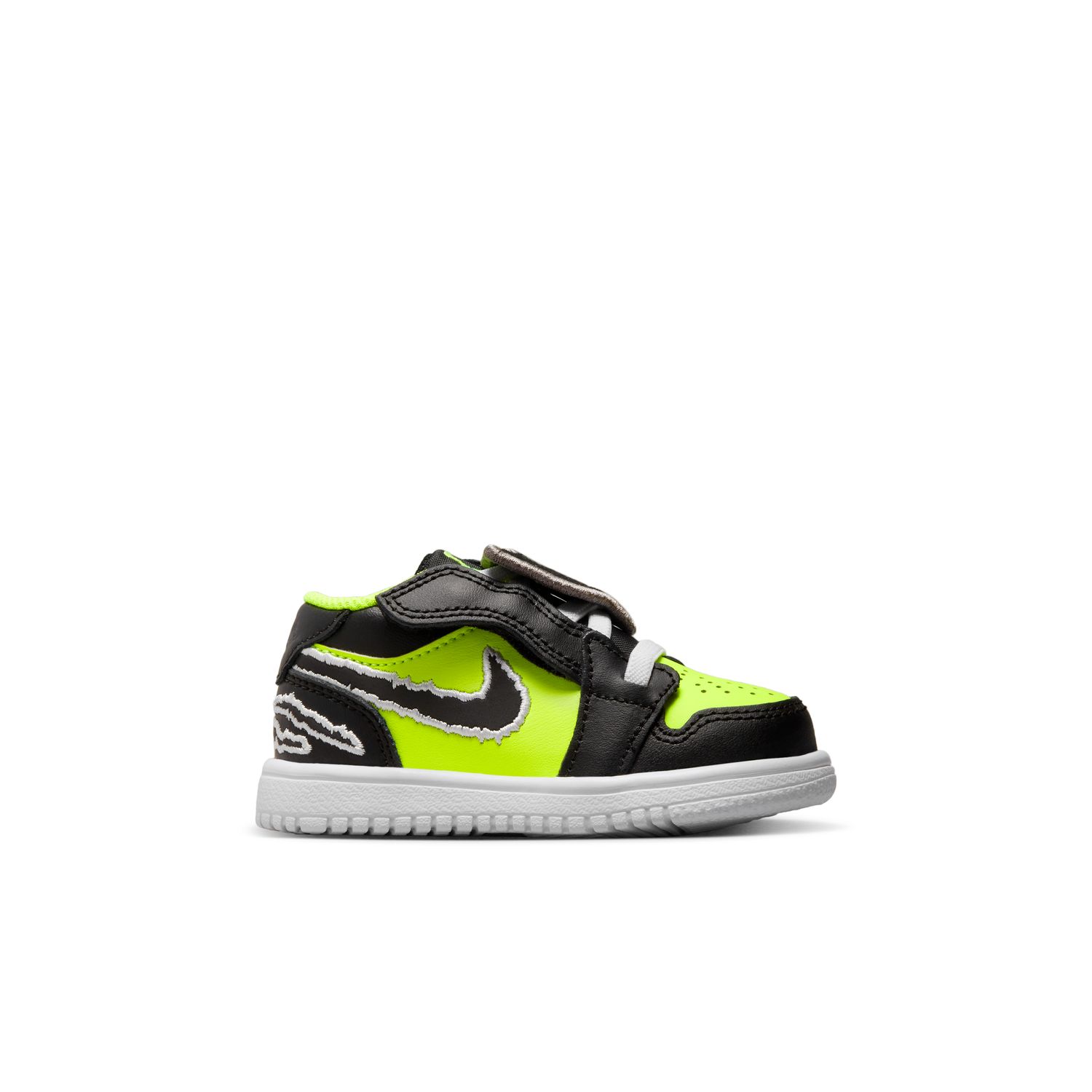 Air Jordan 1 Low Alt SE "Black Cat Volt" (TD) - Dětské - Tenisky Jordan - Černé - DX6668-701 - Velikost: 18.5