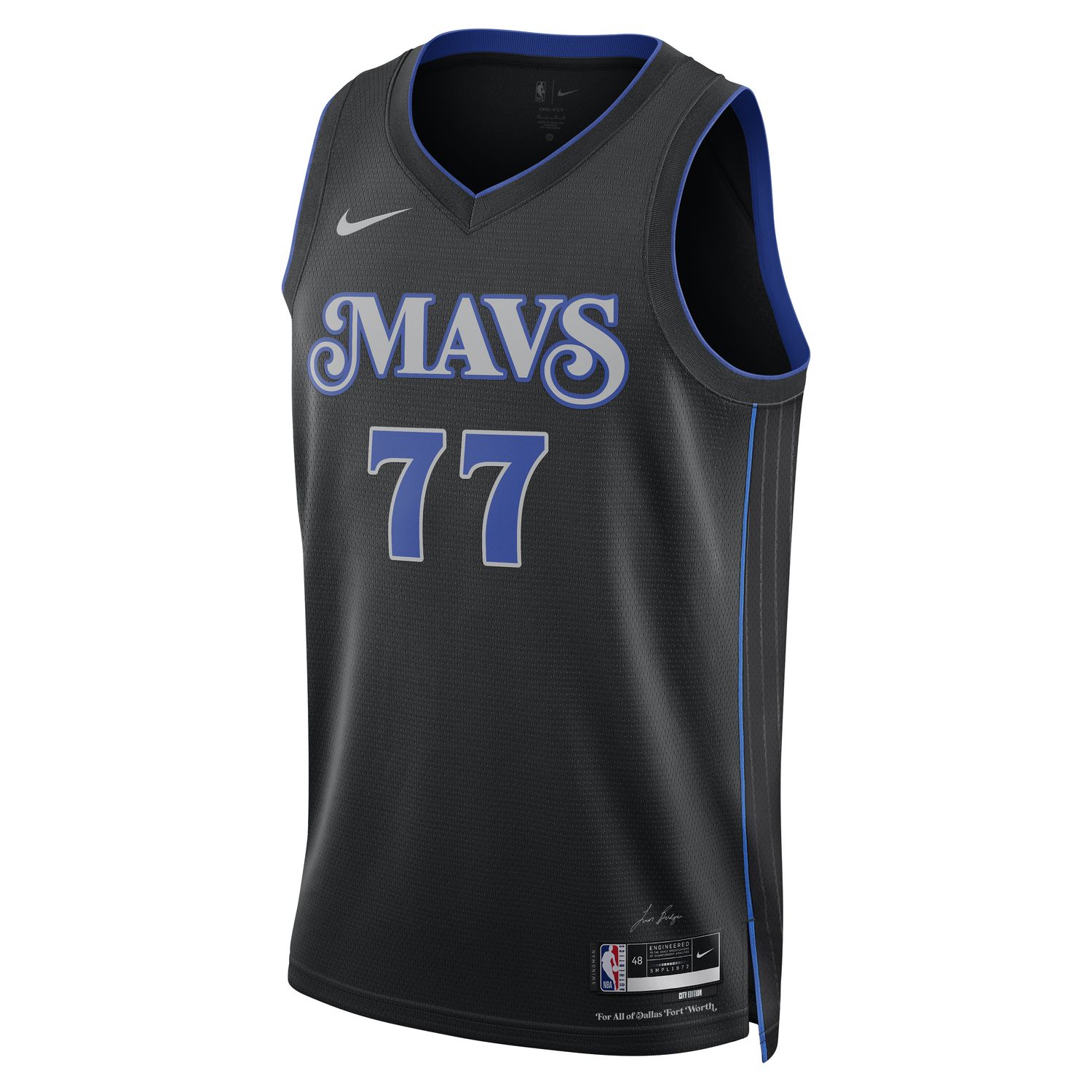 Levně Nike Dri-FIT NBA Dallas Mavericks Luka Doncic City Edition 23/24 Swingman Jersey - Pánské - Dres Nike - Černé - DX8499-010