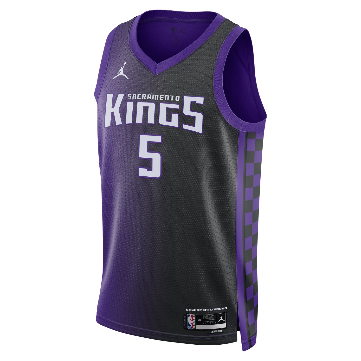 Jordan Dri-FIT NBA Sacramento Kings 2023/24 Statement Edition Swingman Jersey - Pánské - Dres Jordan - Fialové - DX8656-504