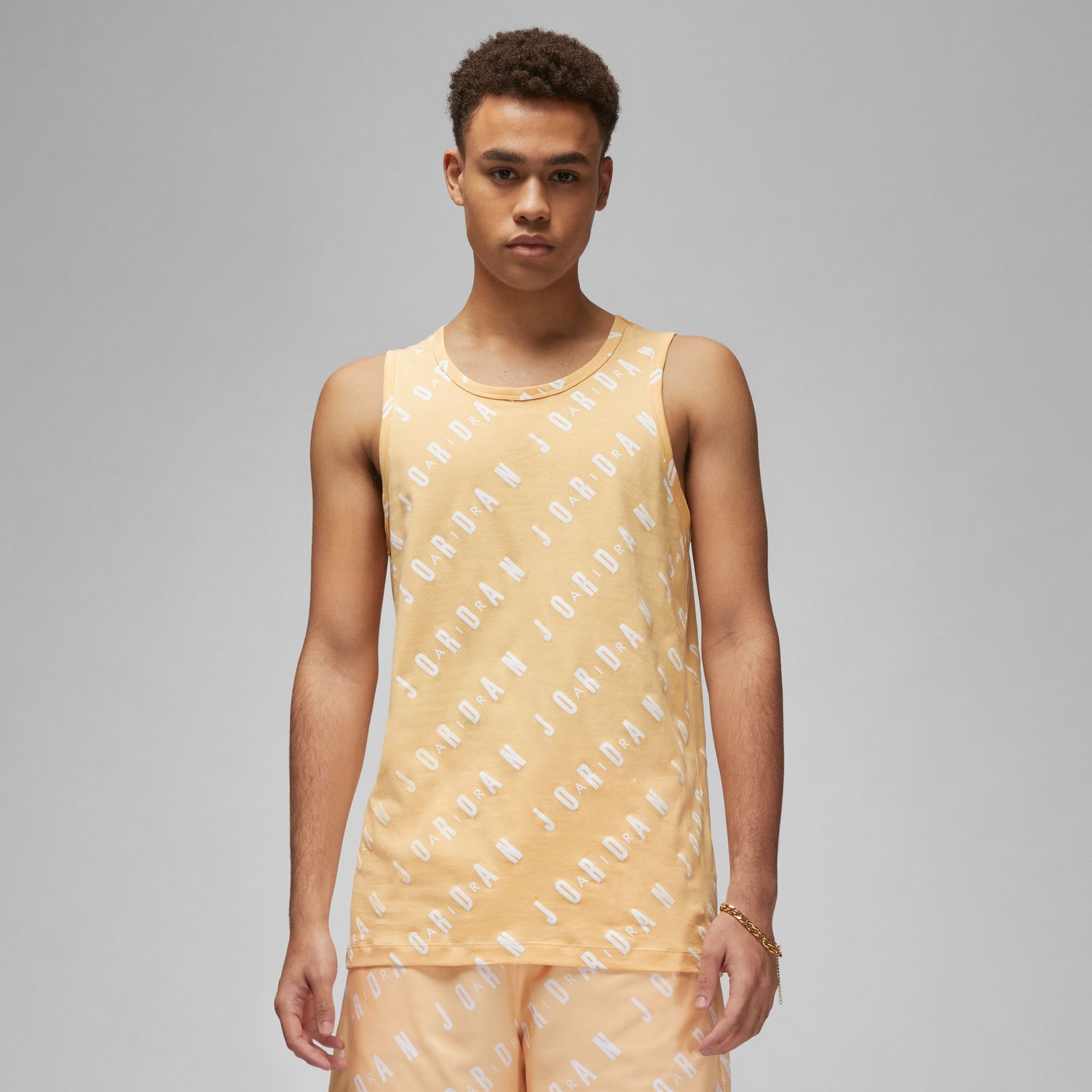 Jordan Essentials Tank Top Celestial Gold - Pánské - Triko Jordan - Hnědé - DX9607-251 - Velikost: XL