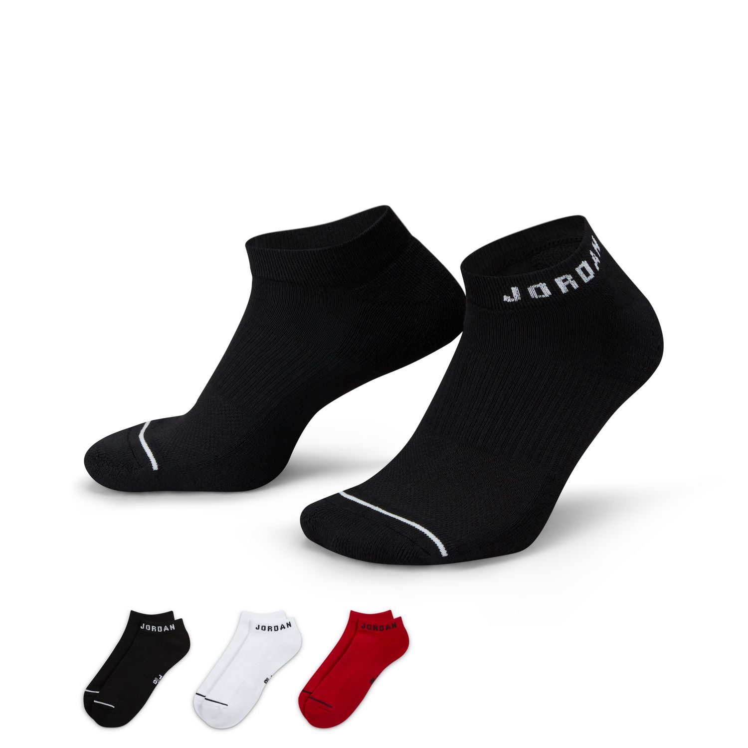 Jordan Everyday No-Show Socks 3-Pack Multi-Color - Unisex - Ponožky Jordan - Vícebarevné - DX9656-902 - Velikost: S