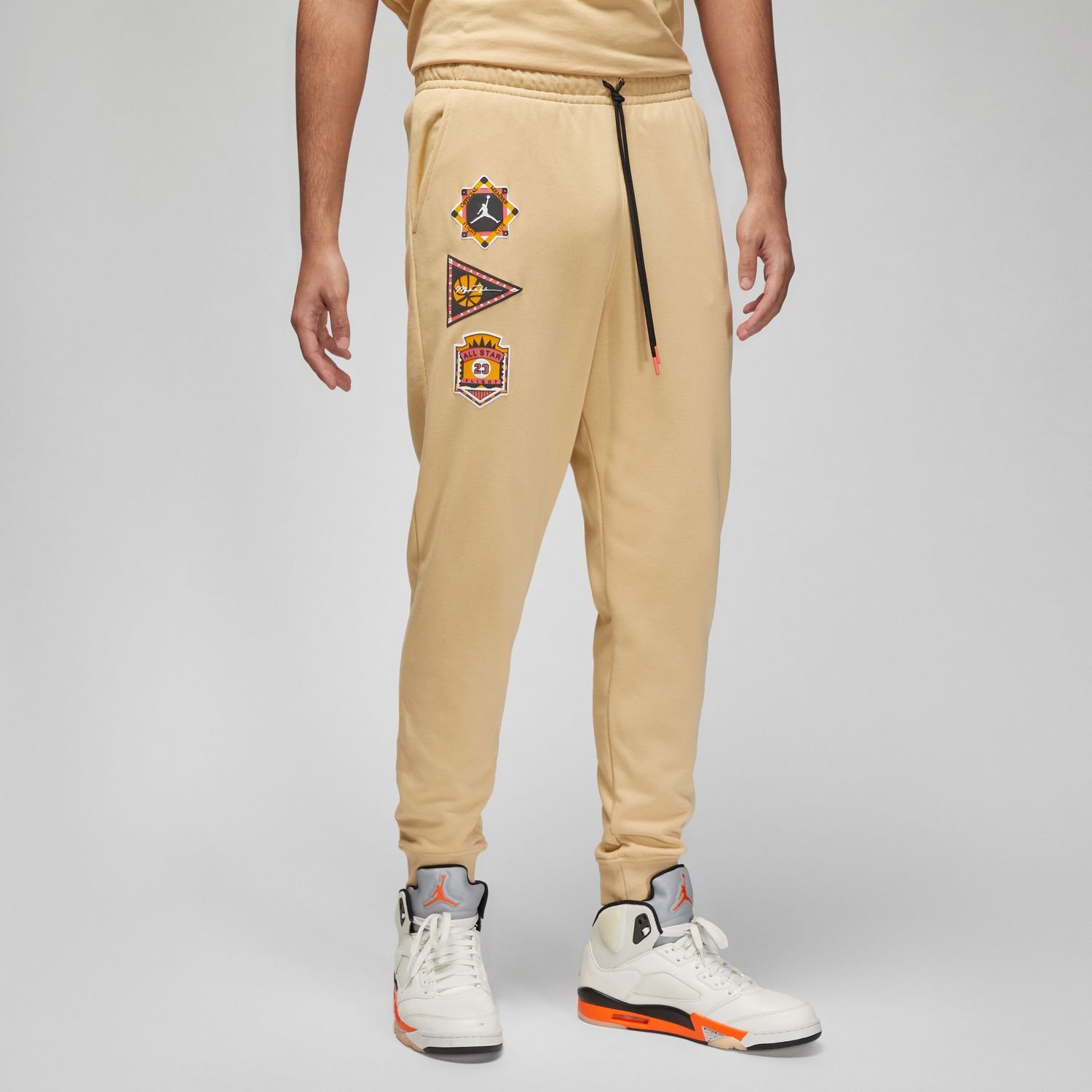 Jordan Flight MVP Lightweight Fleece Pants Sesame - Pánské - Kalhoty Jordan - Hnědé - DX9718-252