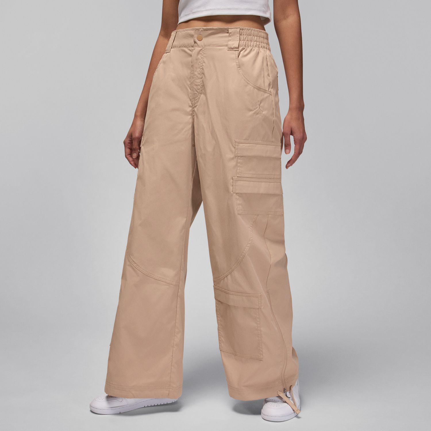 Jordan Chicago Wmns Cargo Pants Legend Brown - Dámské - Kalhoty Jordan - Hnědé - DZ3349-244 - Velikost: L