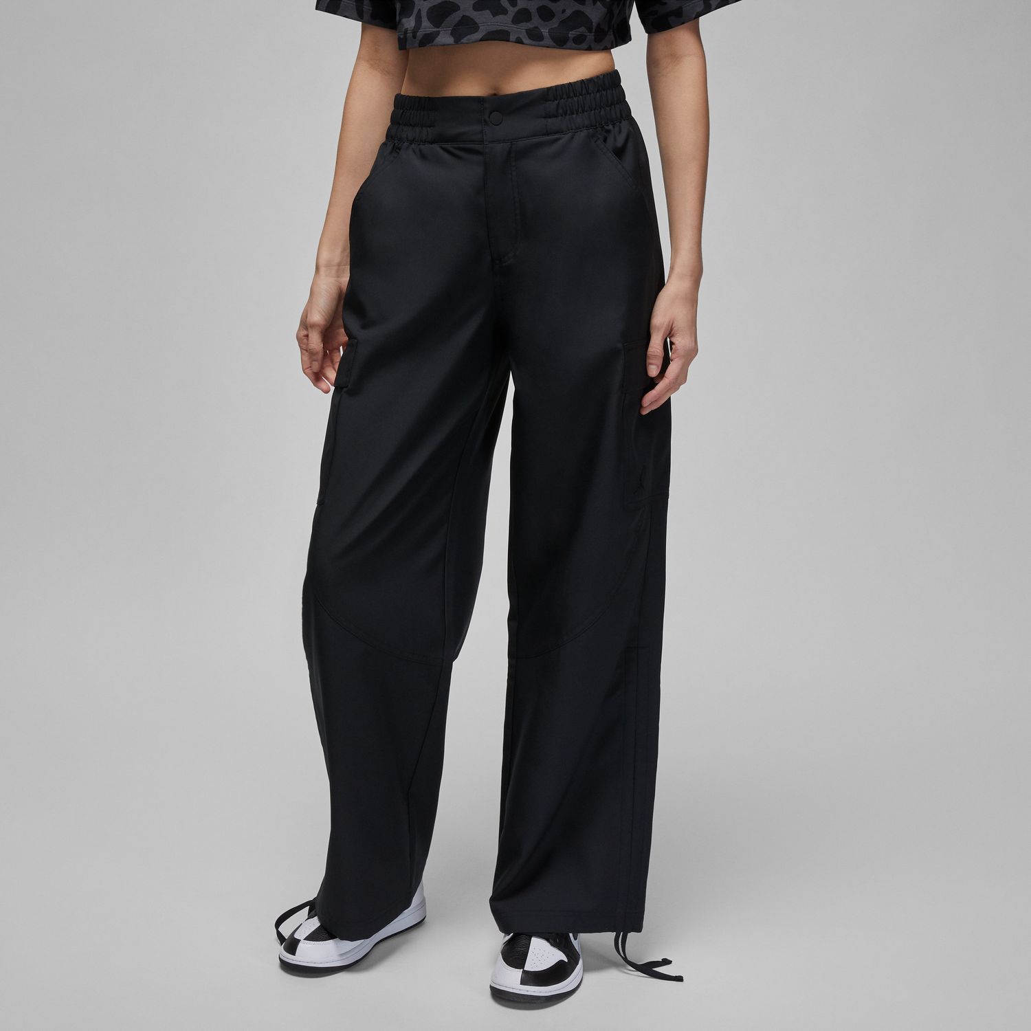 Jordan Chicago Wmns Pants - Dámské - Kalhoty Jordan - Černé - DZ4436-010 - Velikost: L