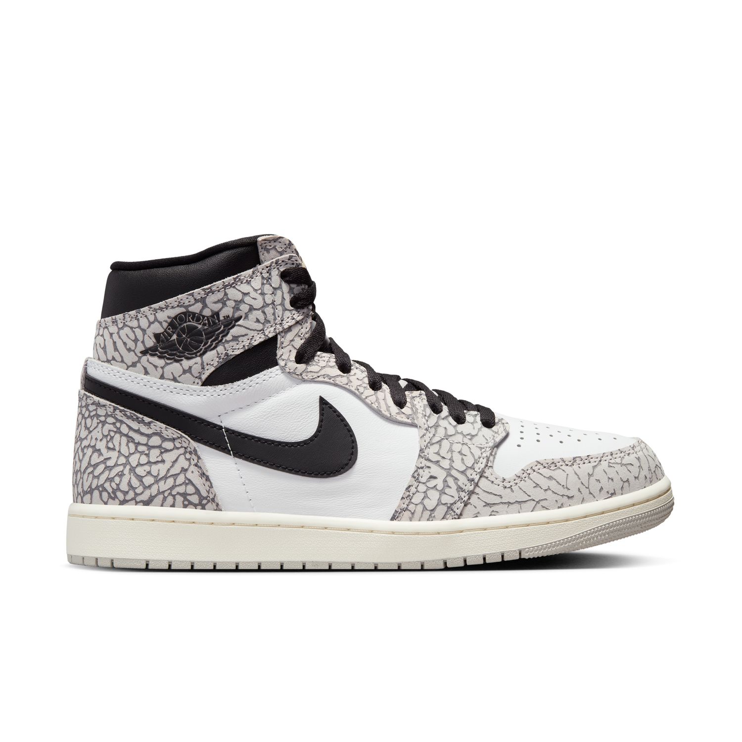 Air Jordan 1 Retro High OG "White Cement" - Pánské - Tenisky Jordan - Šedé - DZ5485-052 - Velikost: 52.5
