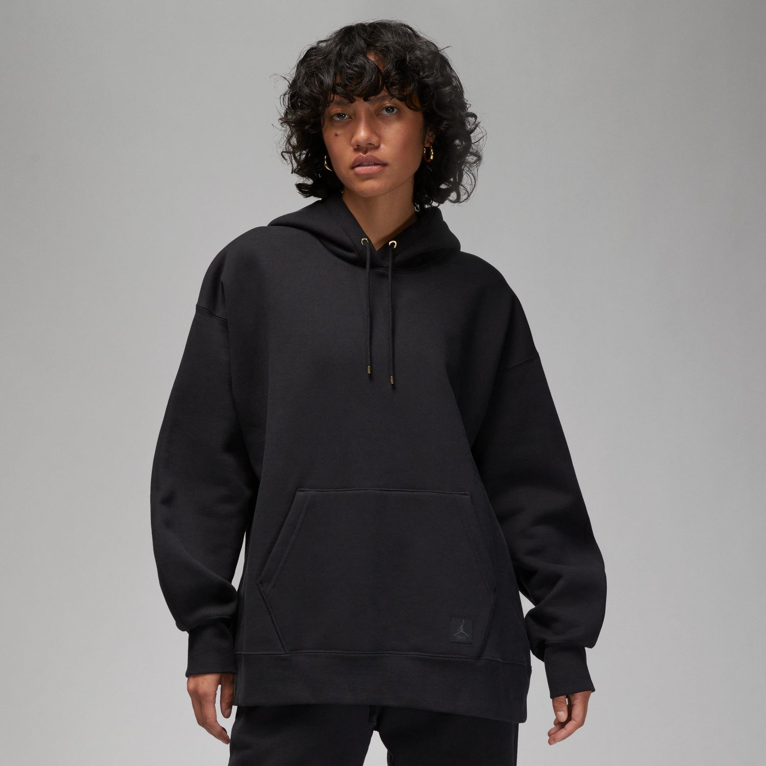 Jordan Flight Fleece Wmns Pullover Hoodie Black - Dámské - Mikina Jordan - Černé - FB5110-010 - Velikost: 2XL