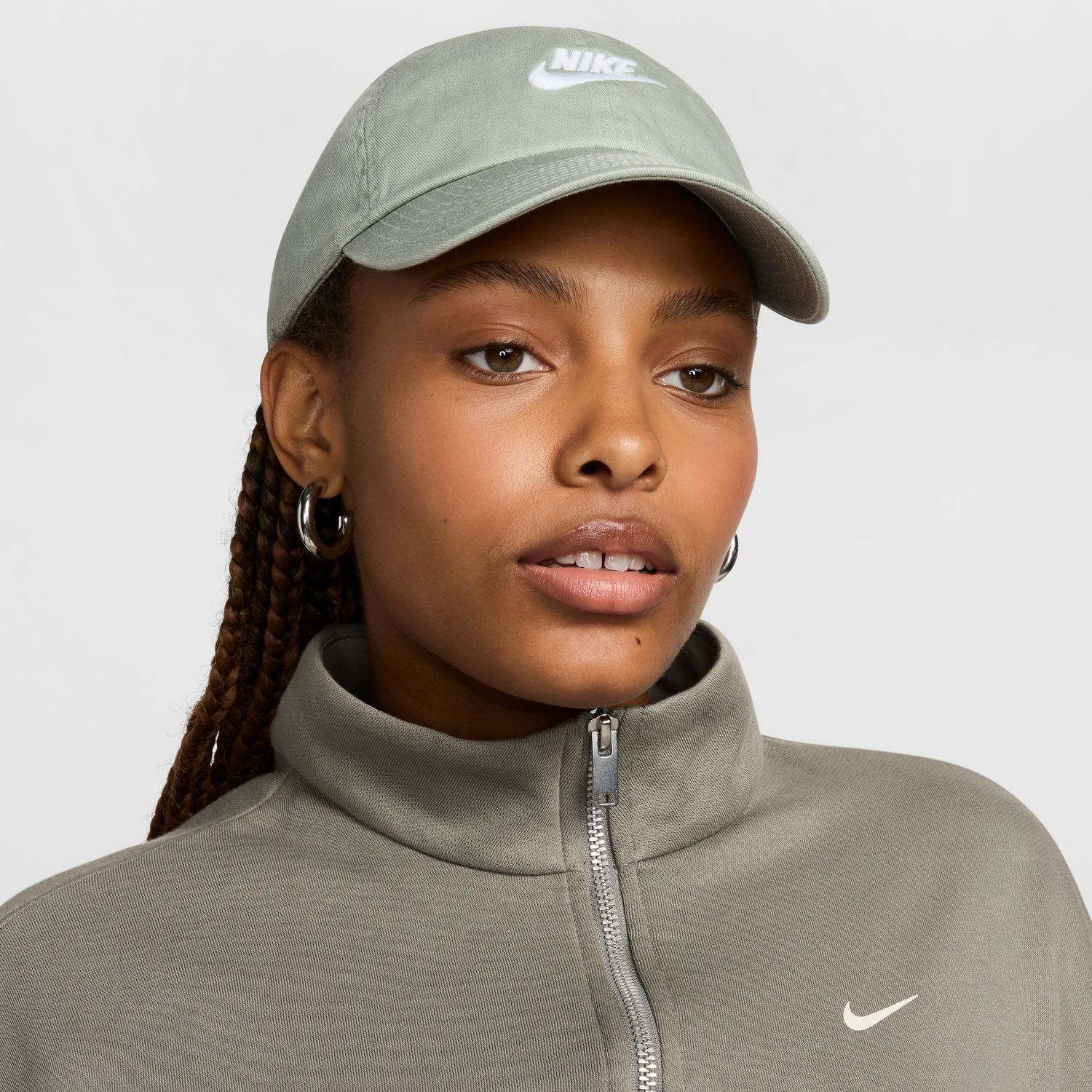 Nike Club Unstructured Futura Wash Cap Jade Horizon - Unisex - Kšiltovka Nike - Zelené - FB5368-370 - Velikost: L/XL