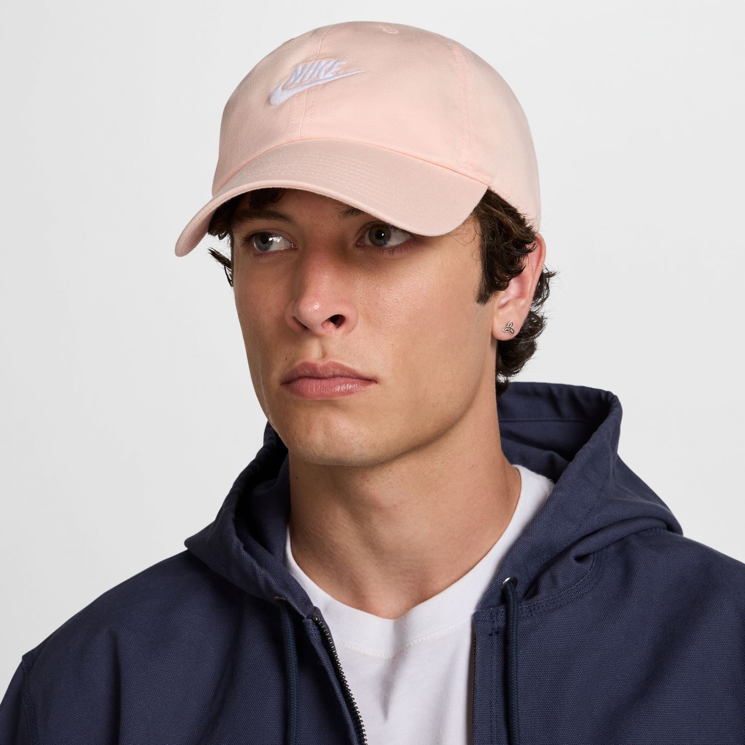 Nike Club Unstructured Futura Wash Cap Washed Coral - Unisex - Kšiltovka Nike - Růžové - FB5368-664 - Velikost: M/L