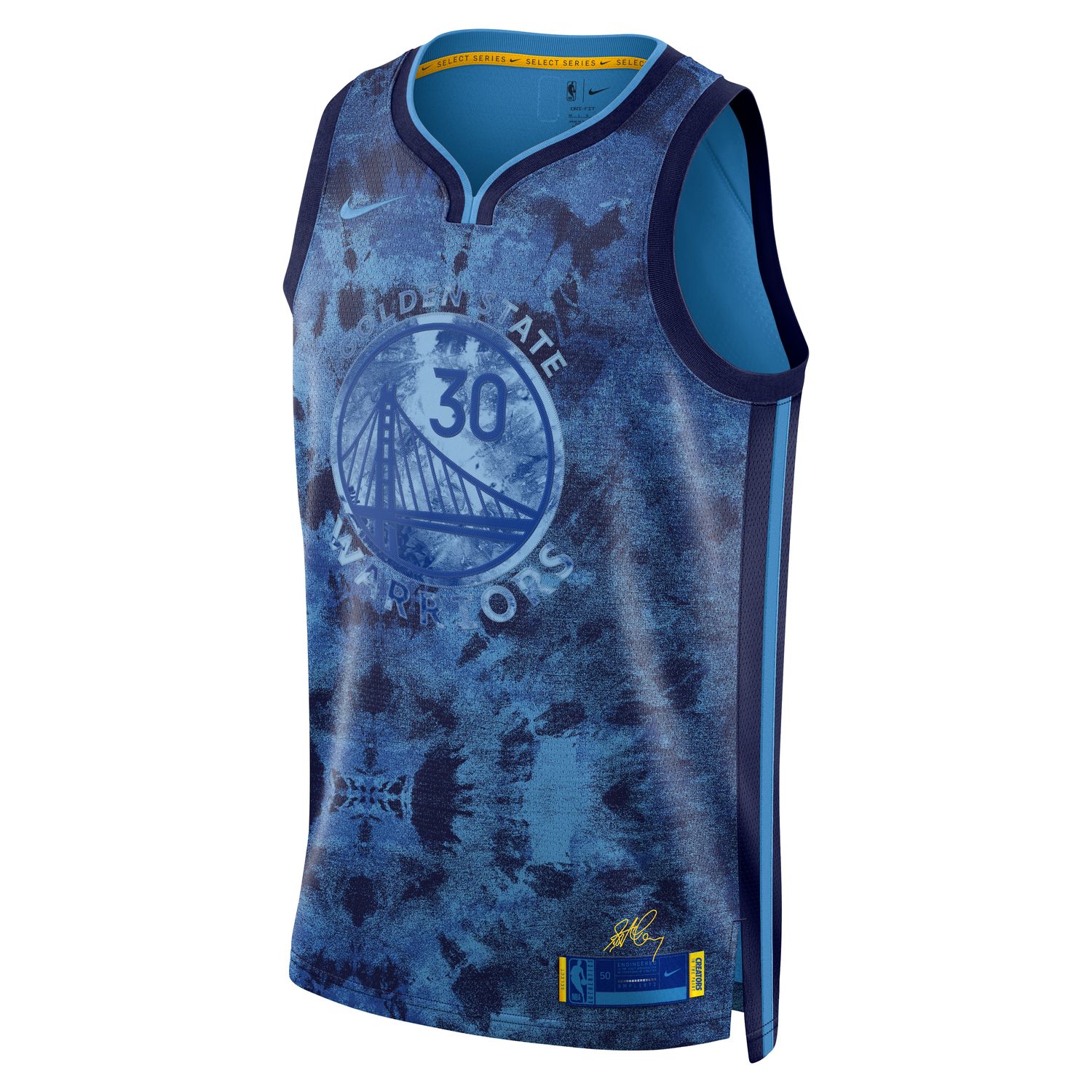 Nike Dri-FIT NBA Stephen Curry Golden State Warriors 2022/23 Select Series Swingman Jersey Coast - Pánské - Dres Nike - Modré - FD4085-462 - Velikost: