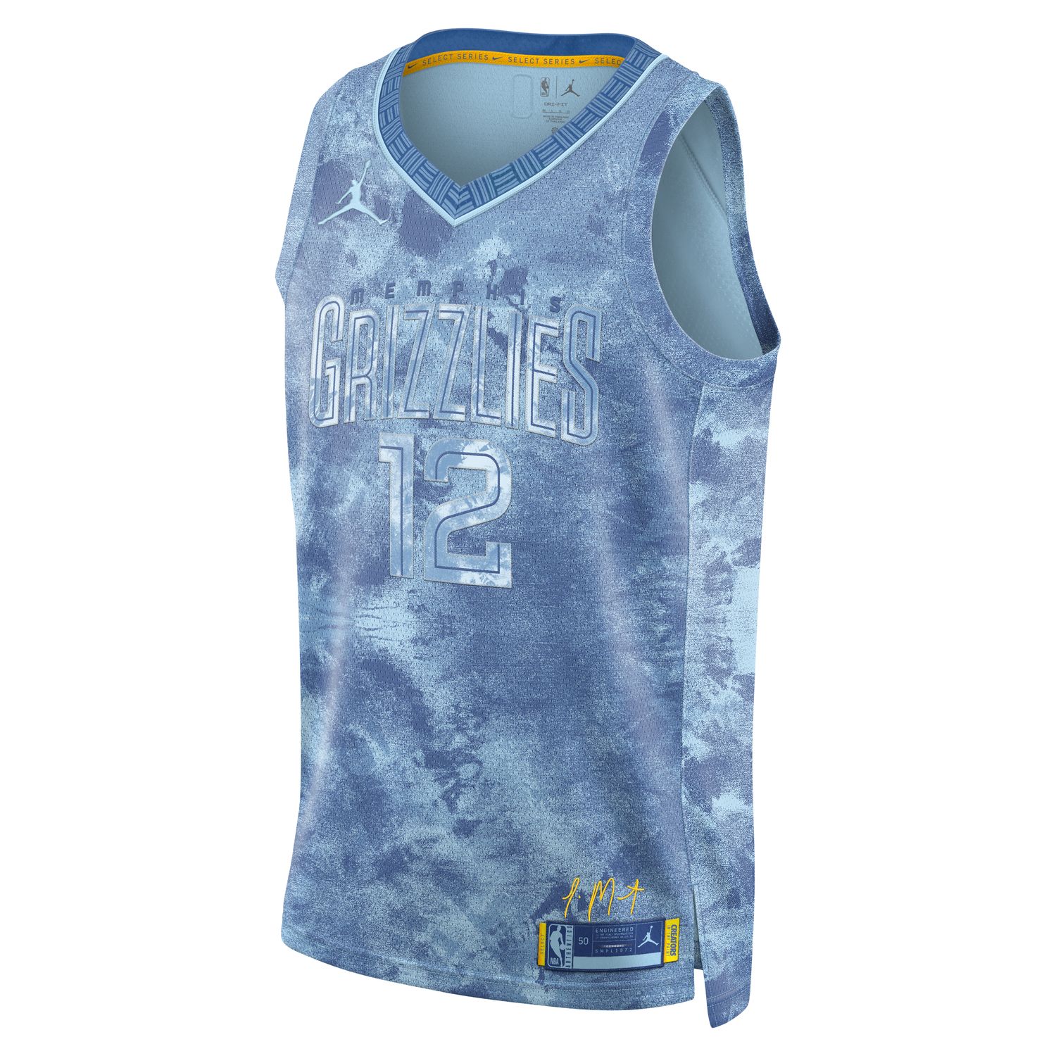 Jordan Dri-FIT Ja Morant Memphis Grizzlies 2023 Select Series Swingman Jersey - Pánské - Dres Jordan - Černé - FD4101-428 - Velikost: 2XL