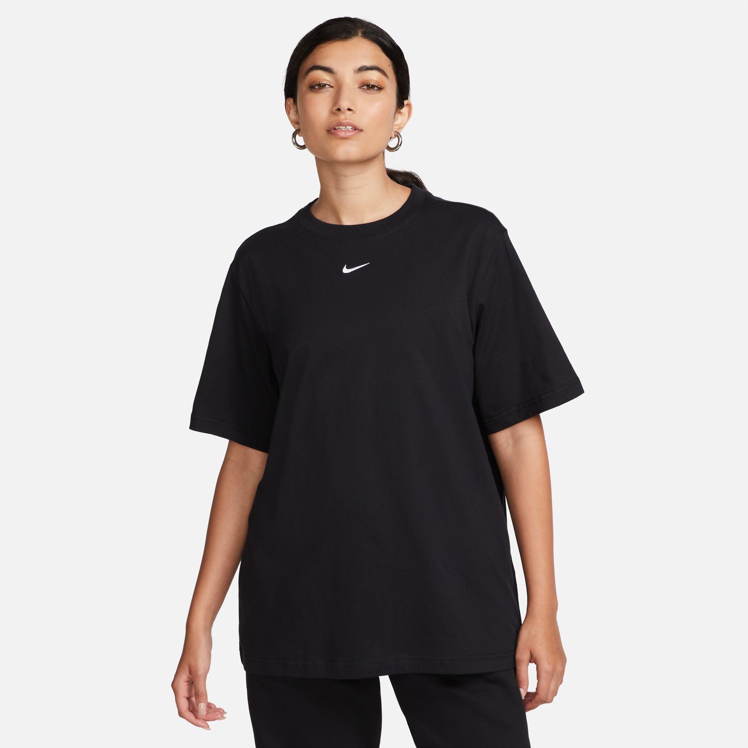 Nike Sportswear Essential Wmns Tee Black - Dámské - Triko Nike - Černé - FD4149-010 - Velikost: L